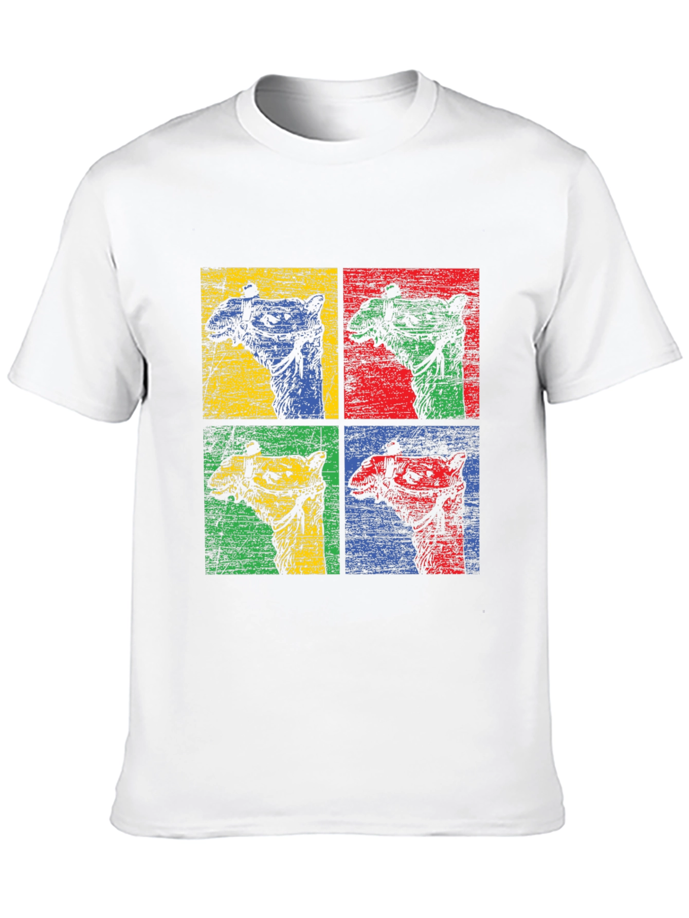 Pop Art Camel Graphic T-Shirt - Desert Vibes