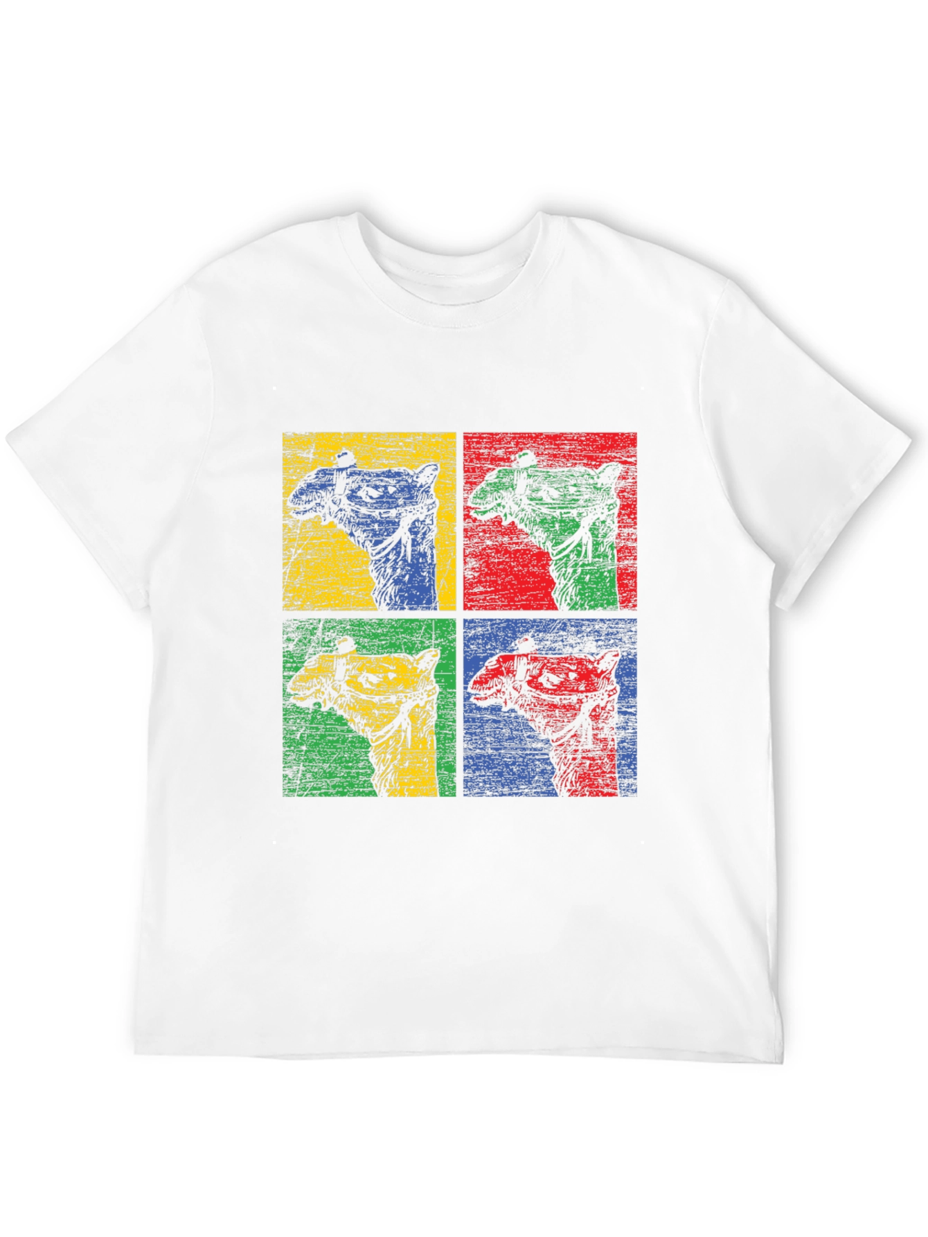 Pop Art Camel Graphic T-Shirt - Desert Vibes
