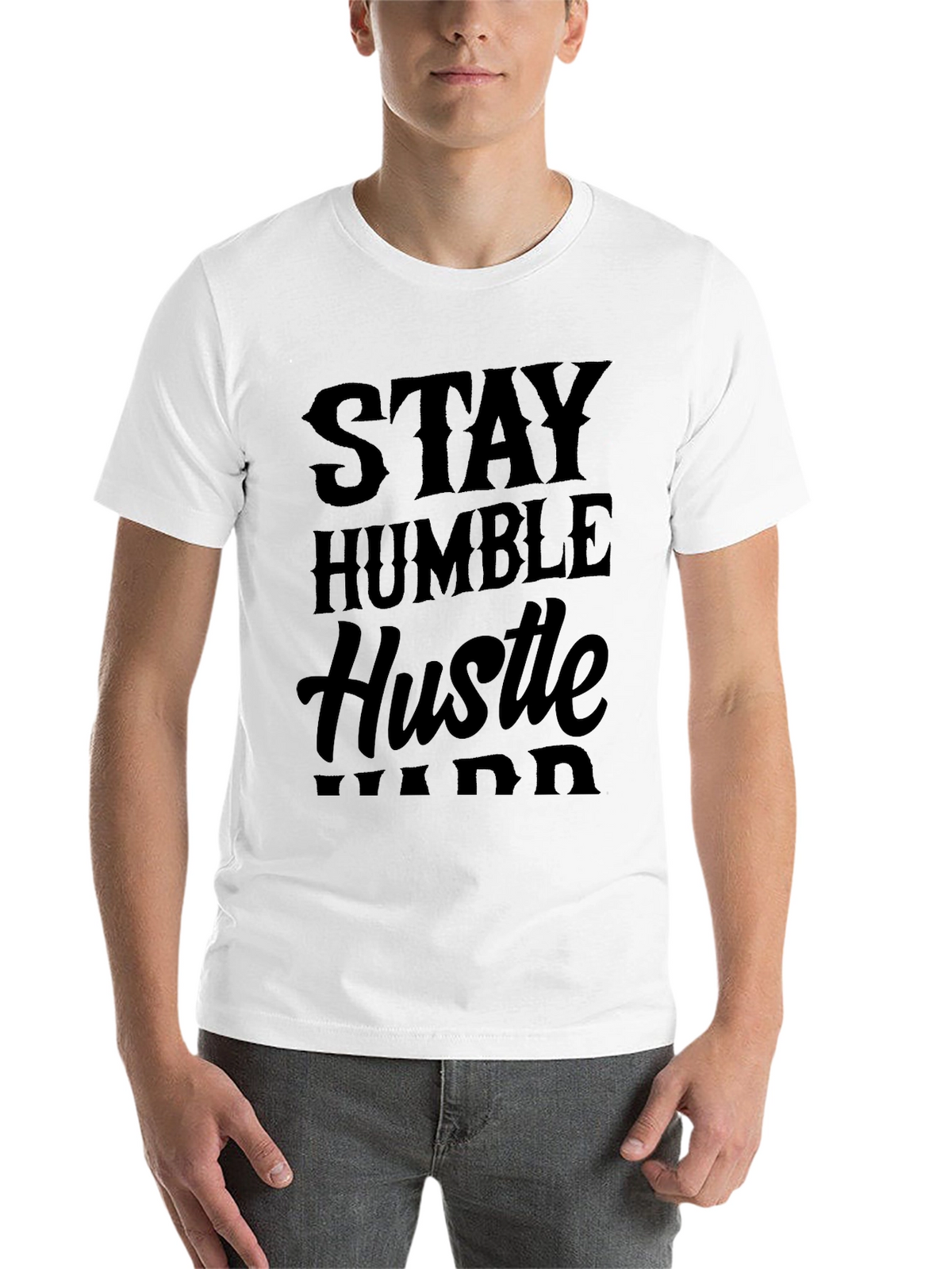 Stay Humble Hustle Hard Black T-Shirt