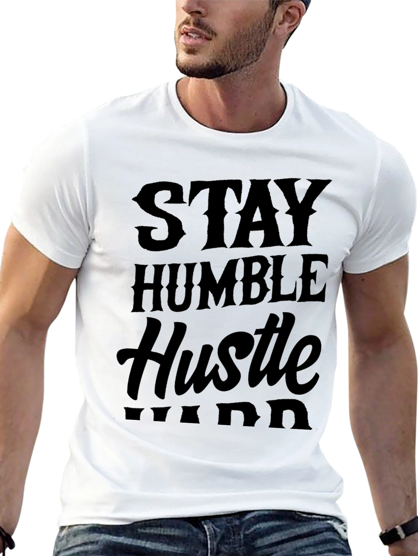 Stay Humble Hustle Hard Black T-Shirt