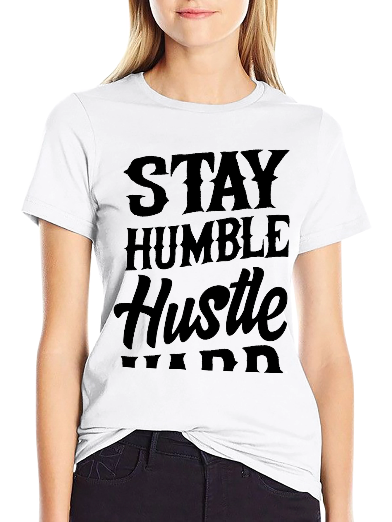 Stay Humble Hustle Hard Black T-Shirt