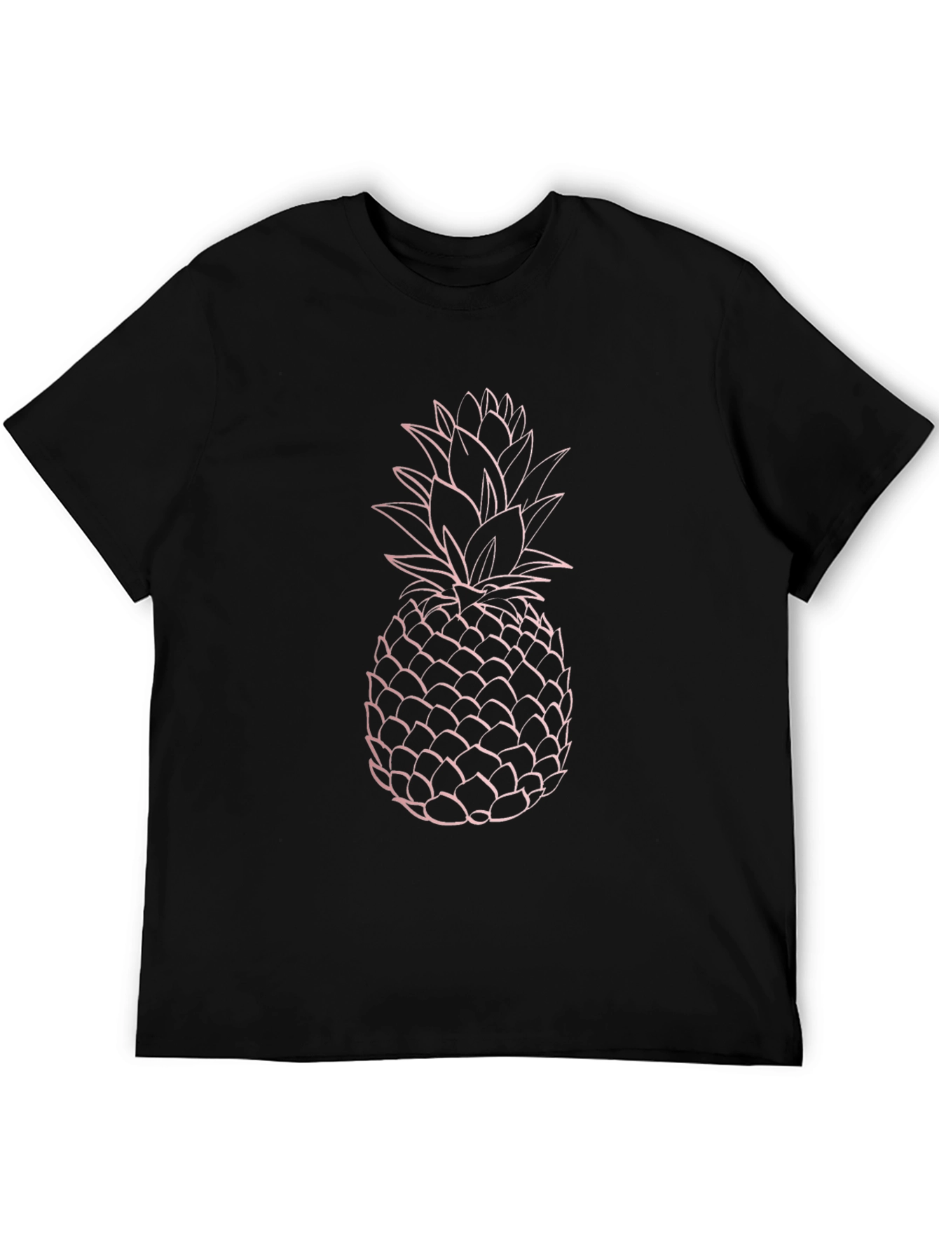 Pineapple Graphic Black T-Shirt