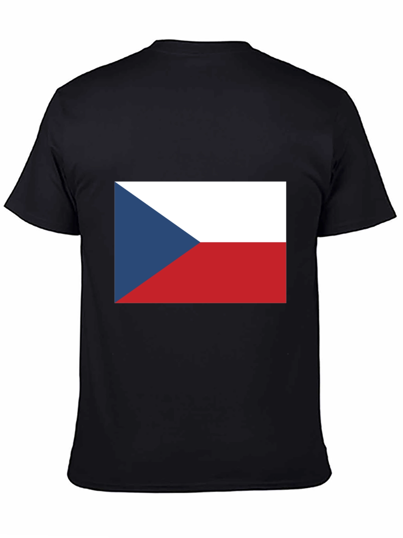 Czech Flag T-Shirt - Black Cotton Tee