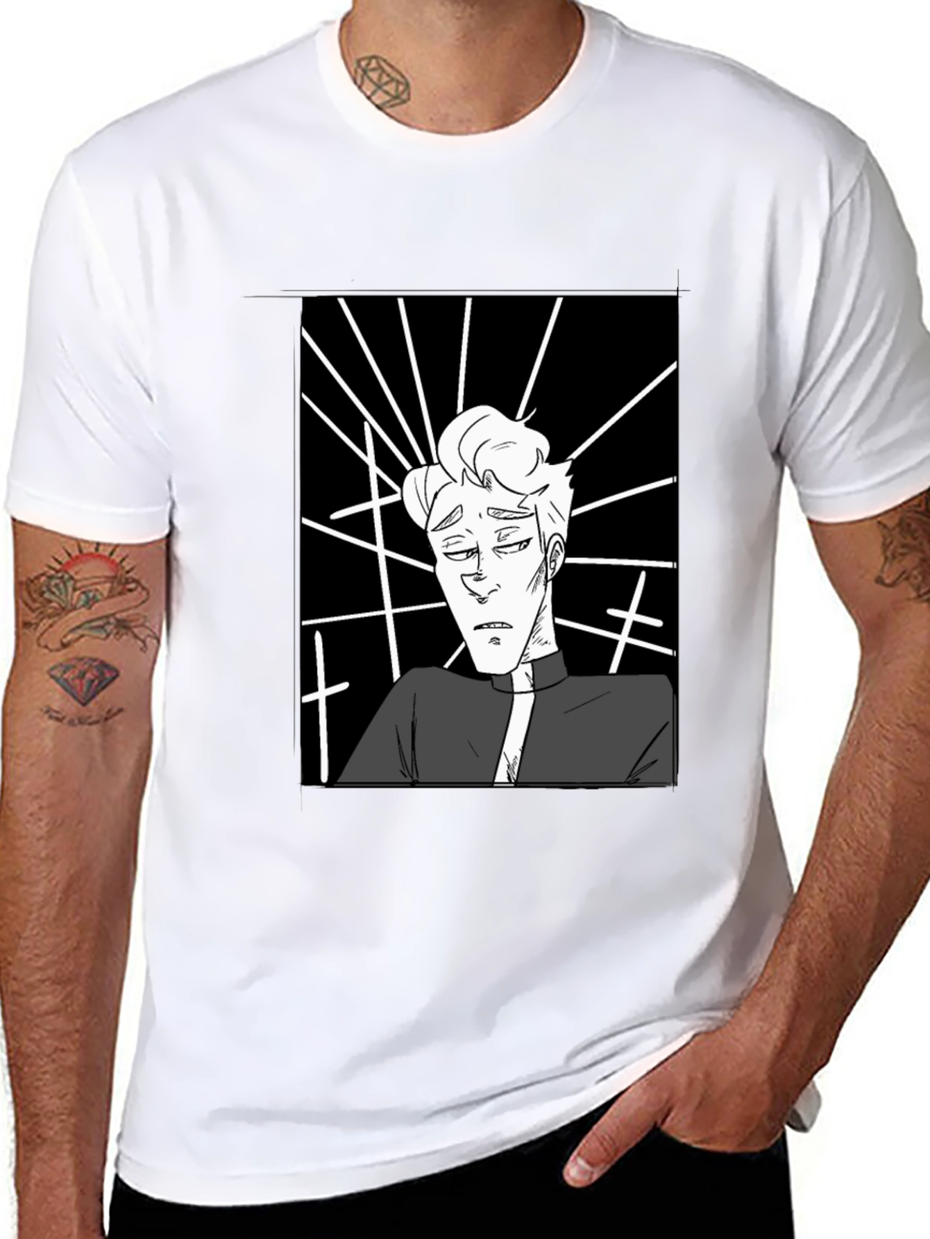 Priest Graphic Print T-Shirt
