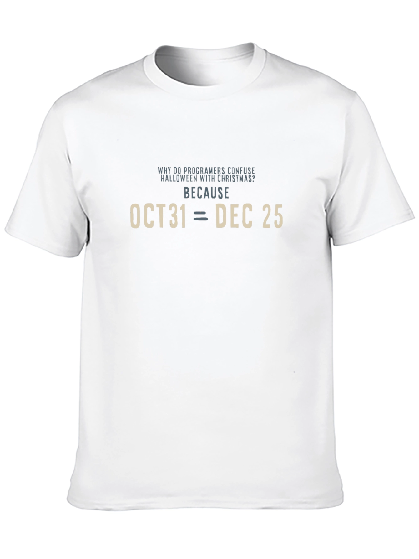 Programmer Joke T-Shirt - Halloween vs. Christmas
