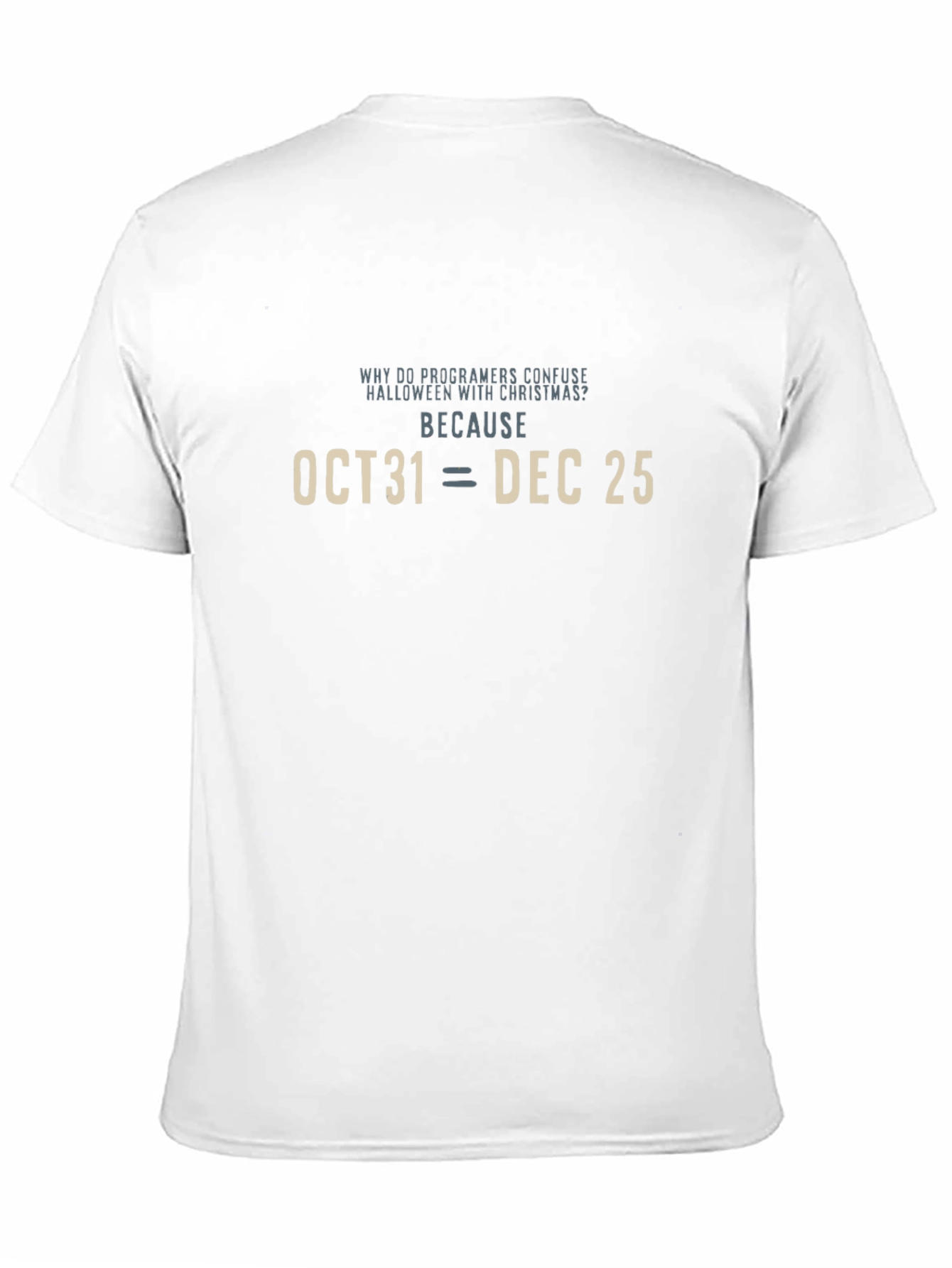 Programmer Joke T-Shirt - Halloween vs. Christmas