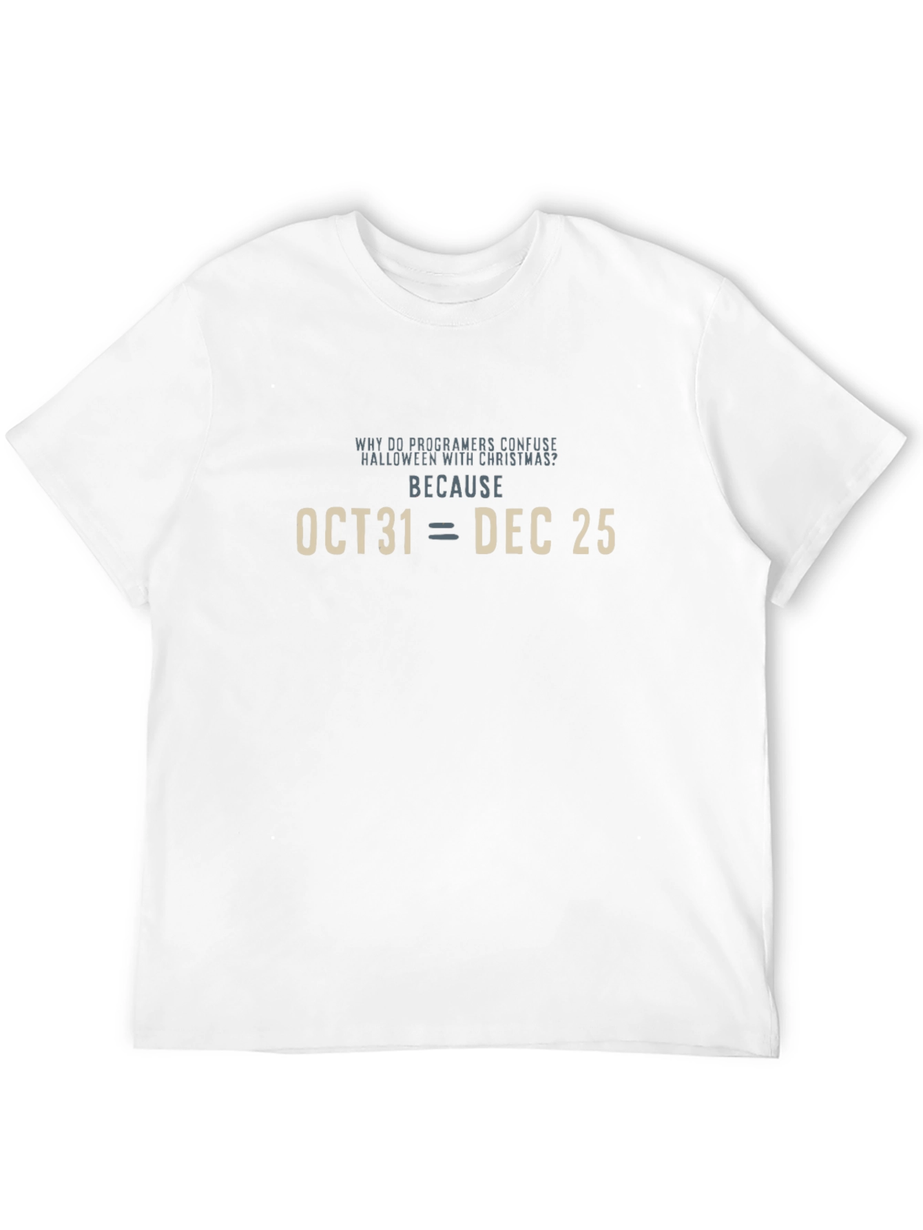 Programmer Joke T-Shirt - Halloween vs. Christmas