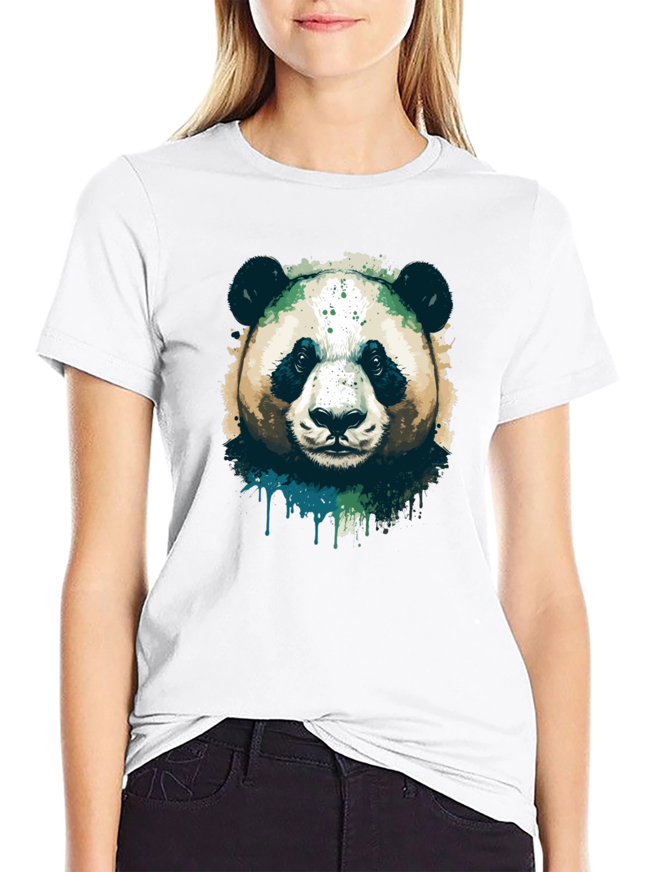 Panda Graphic Black T-Shirt