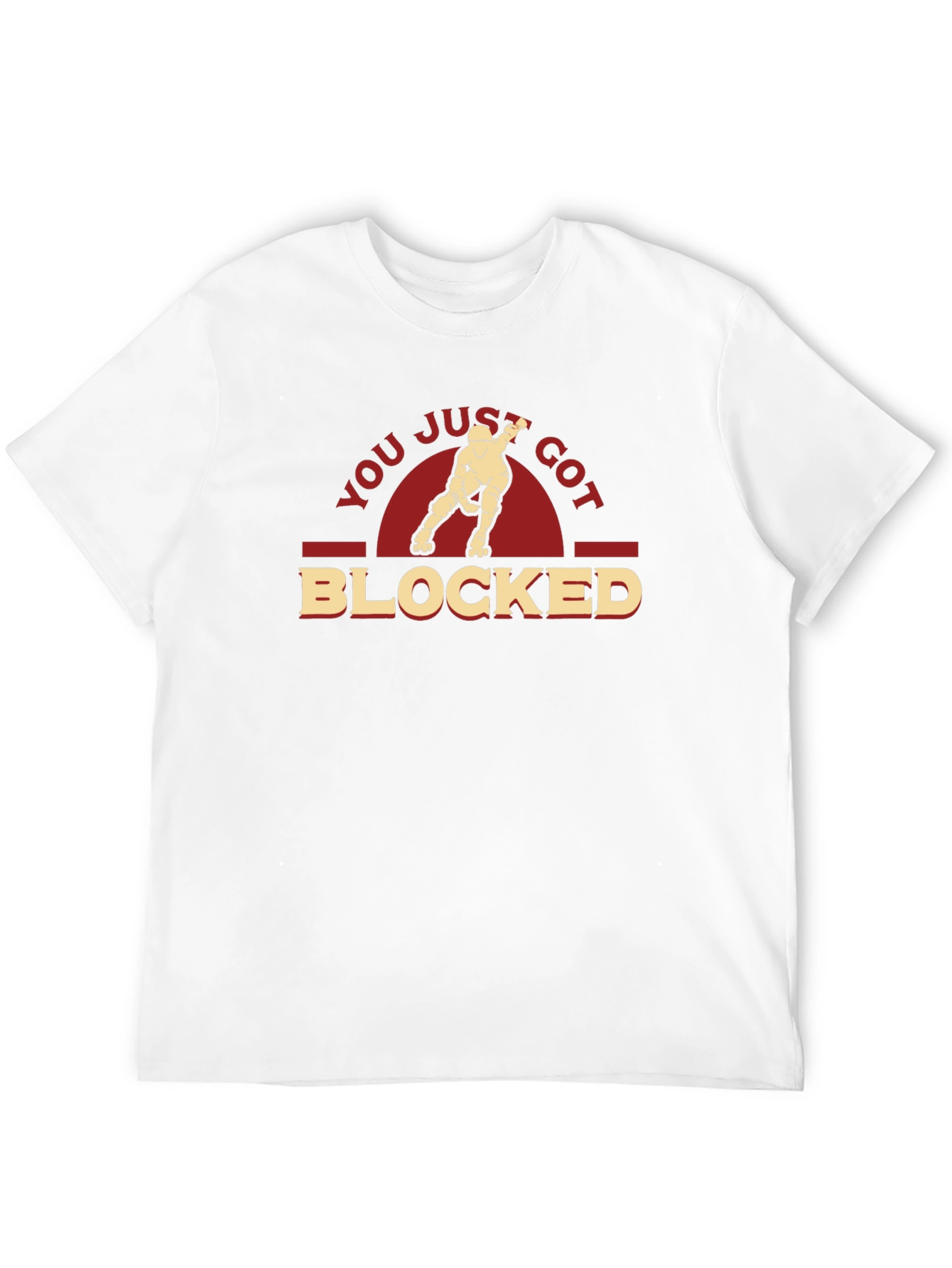 You Just Got Blocked T-Shirt - Roller Derby Tee