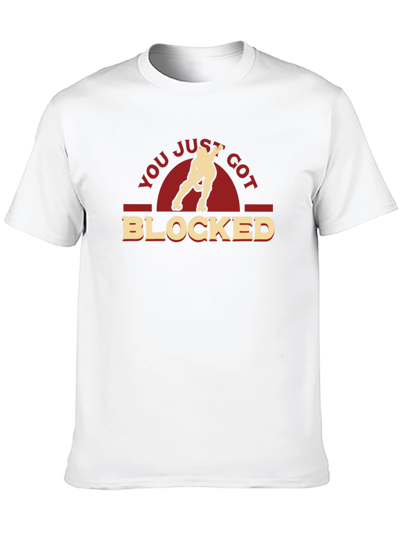 You Just Got Blocked T-Shirt - Roller Derby Tee