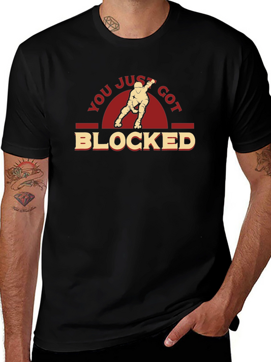 You Just Got Blocked T-Shirt - Roller Derby Tee