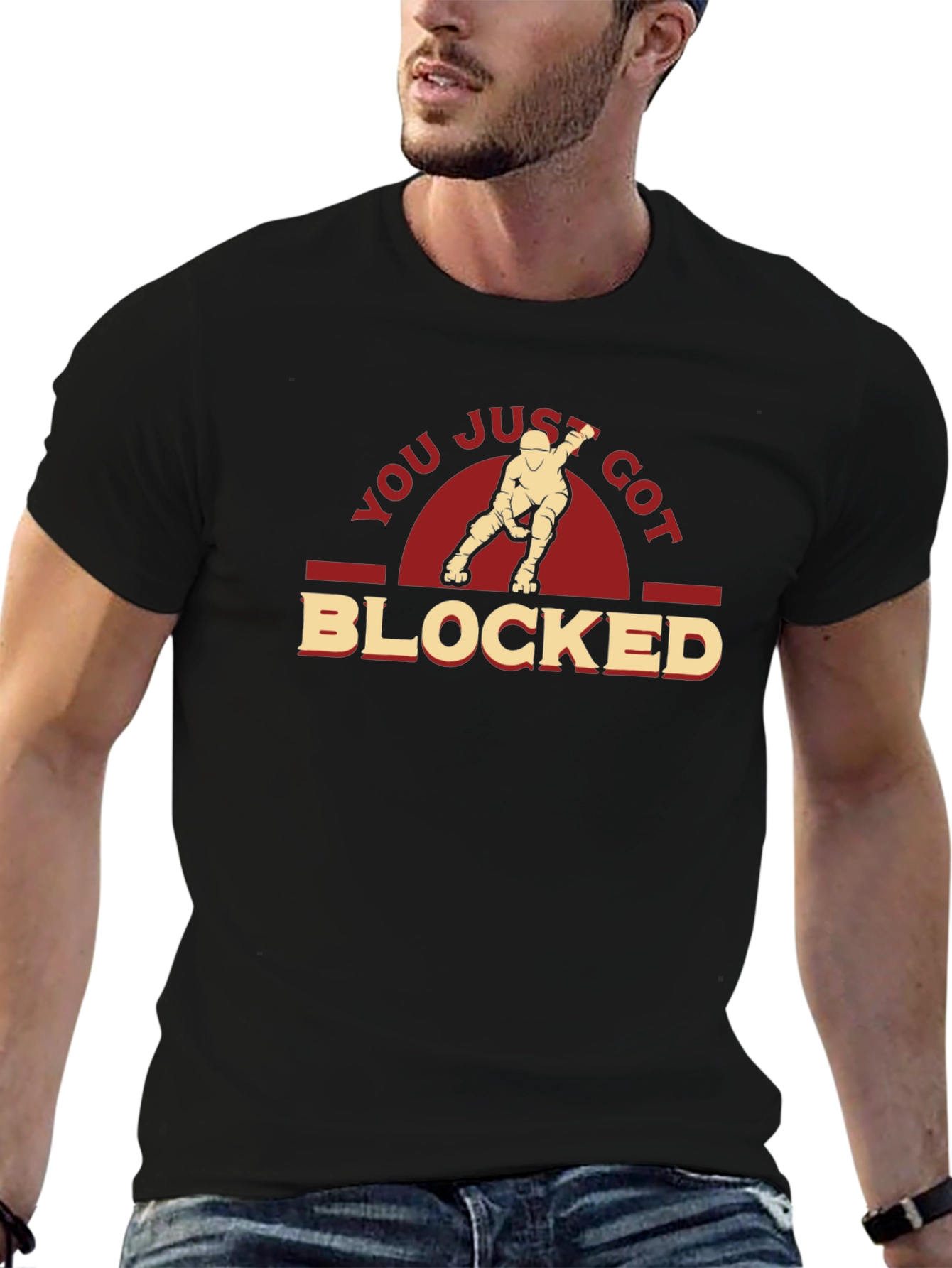 You Just Got Blocked T-Shirt - Roller Derby Tee