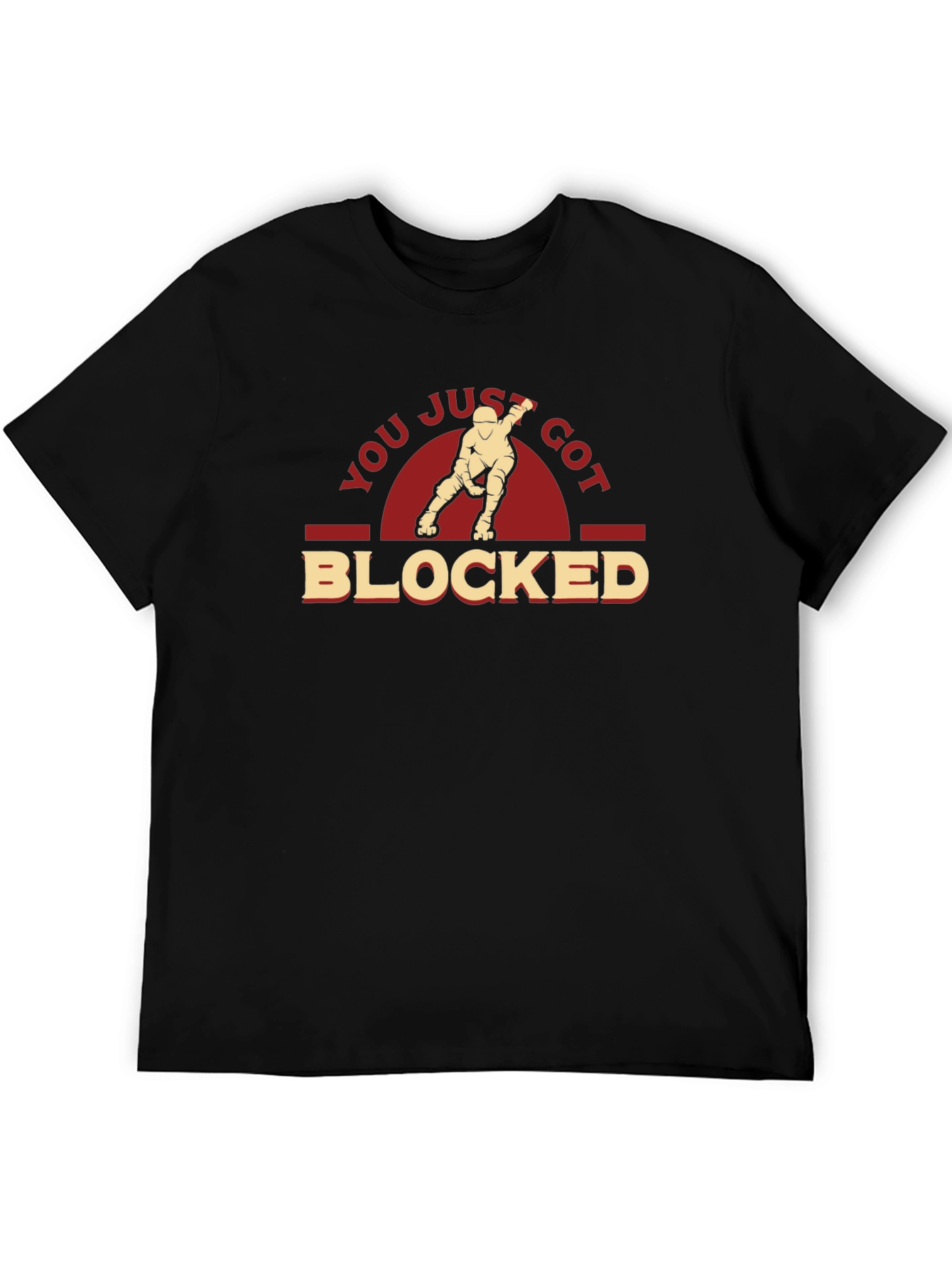 You Just Got Blocked T-Shirt - Roller Derby Tee