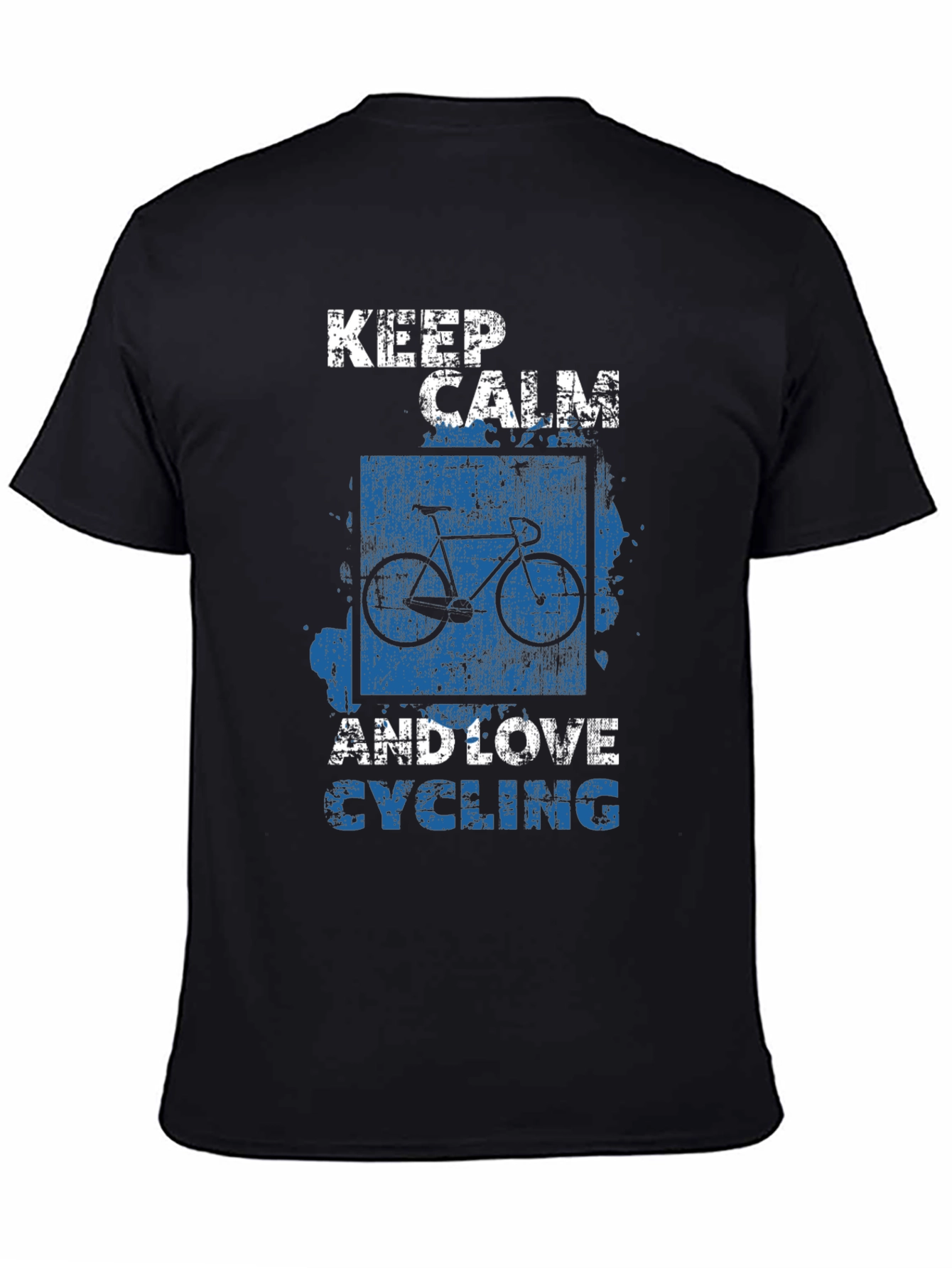 Keep Calm and Love Cycling Black T-Shirt