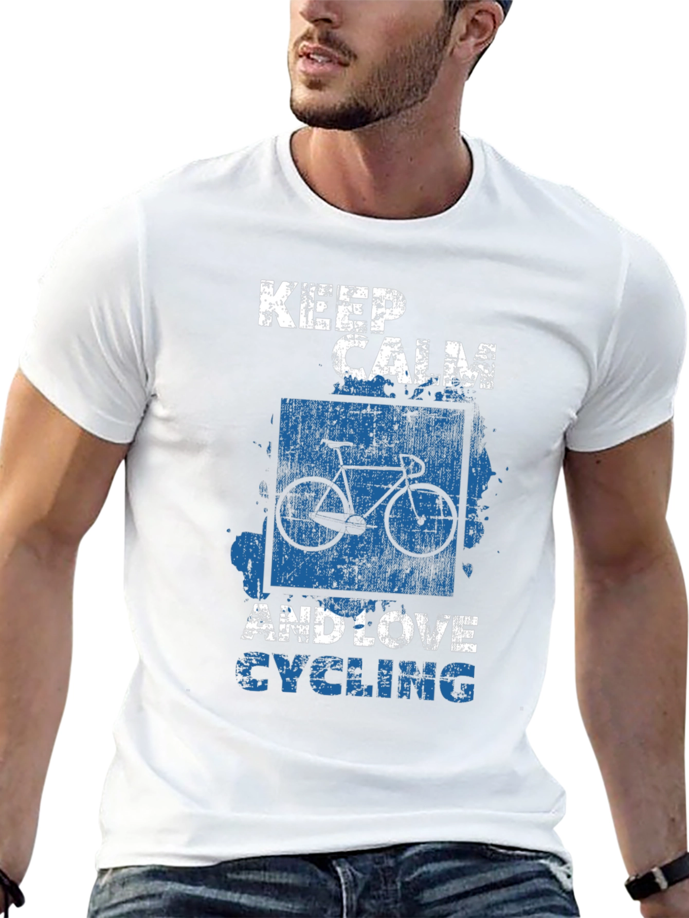 Keep Calm and Love Cycling Black T-Shirt