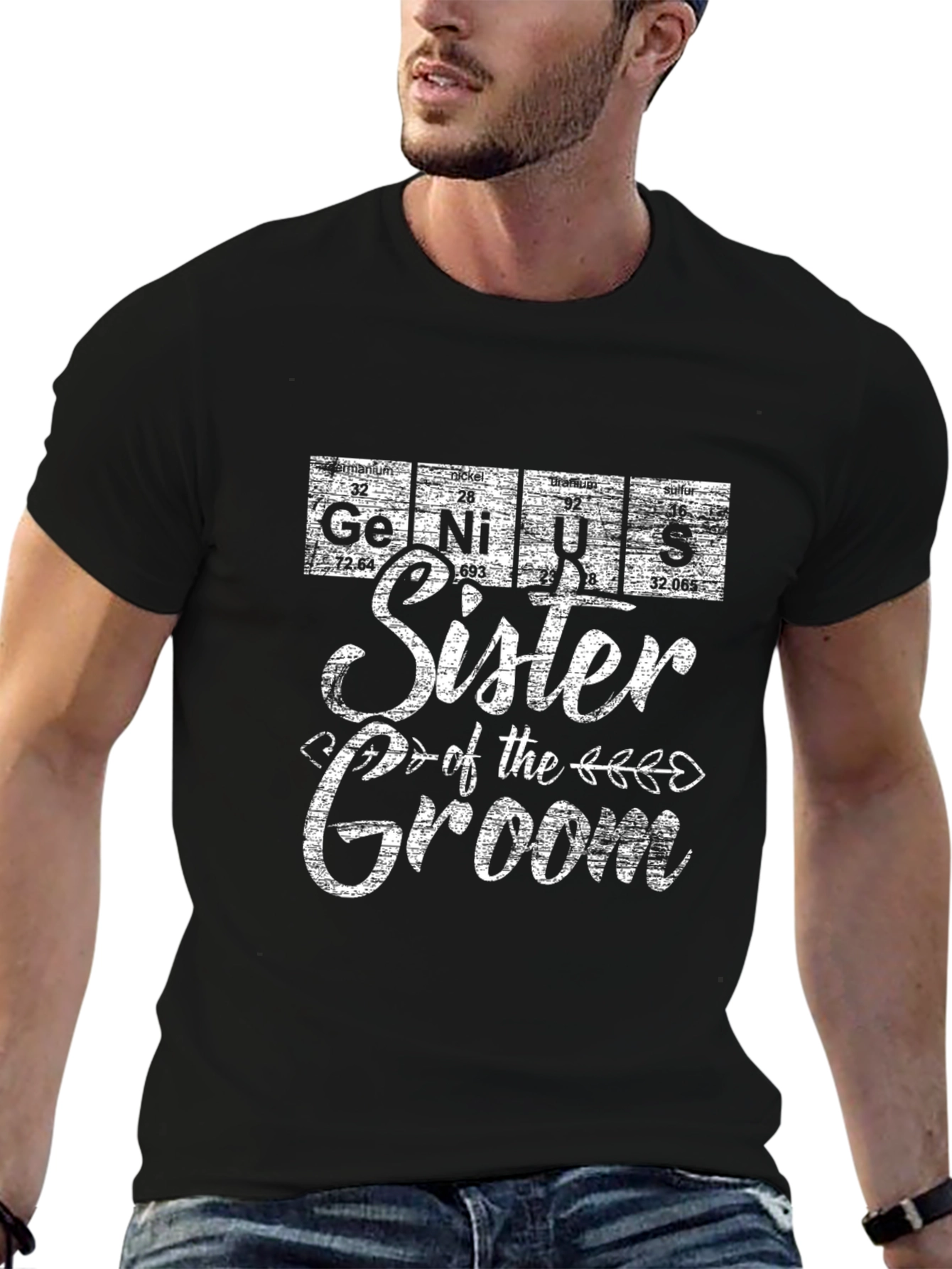 Sister of the Groom Periodic Table T-Shirt
