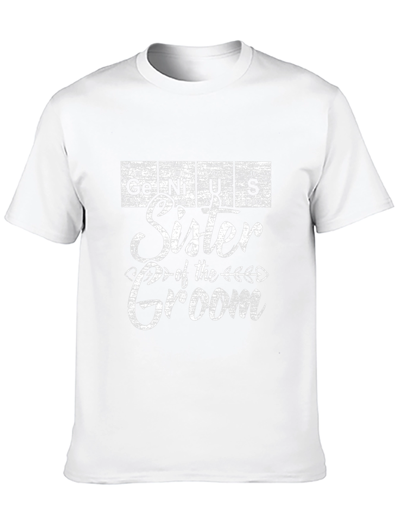 Sister of the Groom Periodic Table T-Shirt