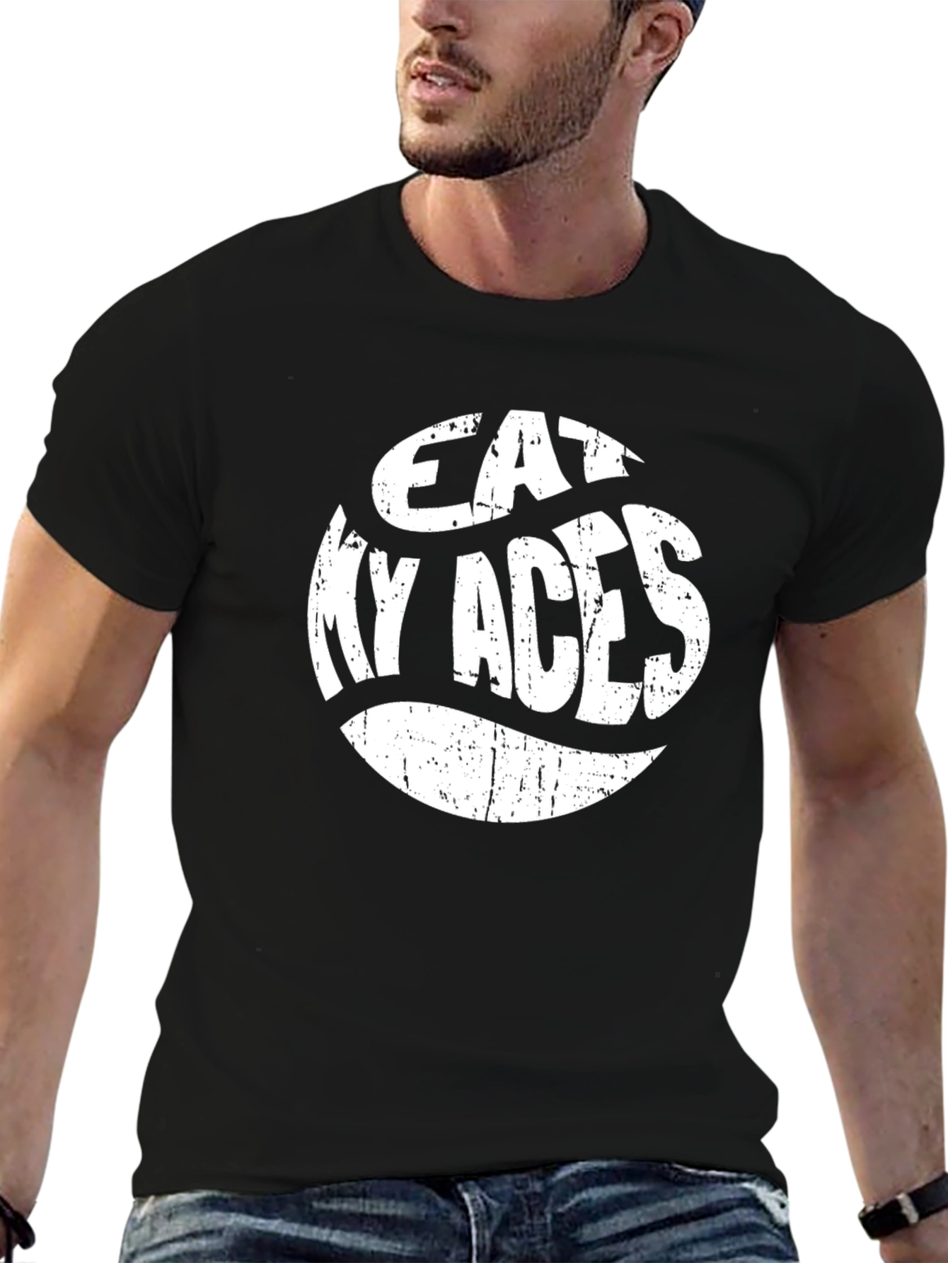 Eat My Aces Graphic Tee - Black