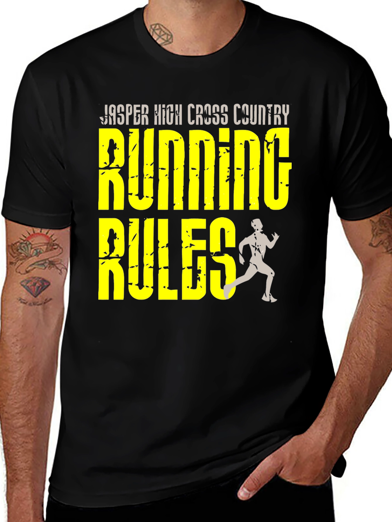 Running Rules T-Shirt - Jasper High Cross Country