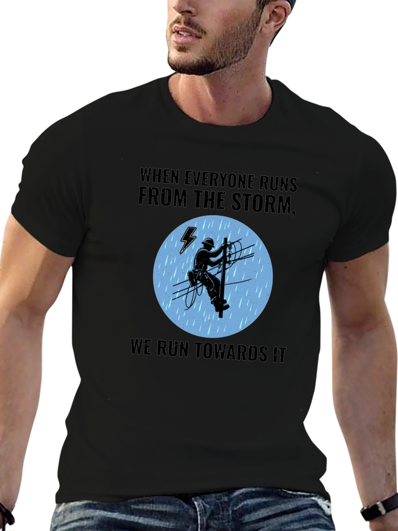 Storm Chaser Lineman T-Shirt