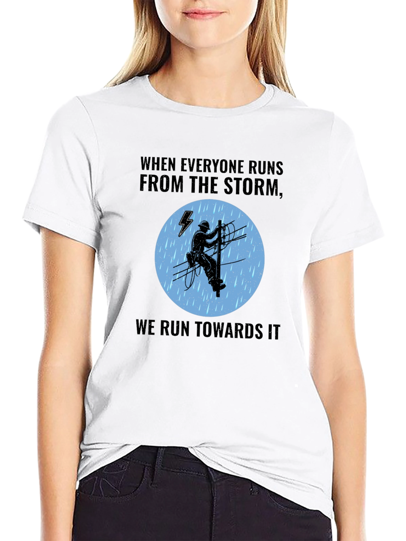 Storm Chaser Lineman T-Shirt