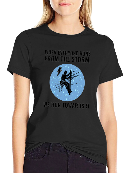 Storm Chaser Lineman T-Shirt