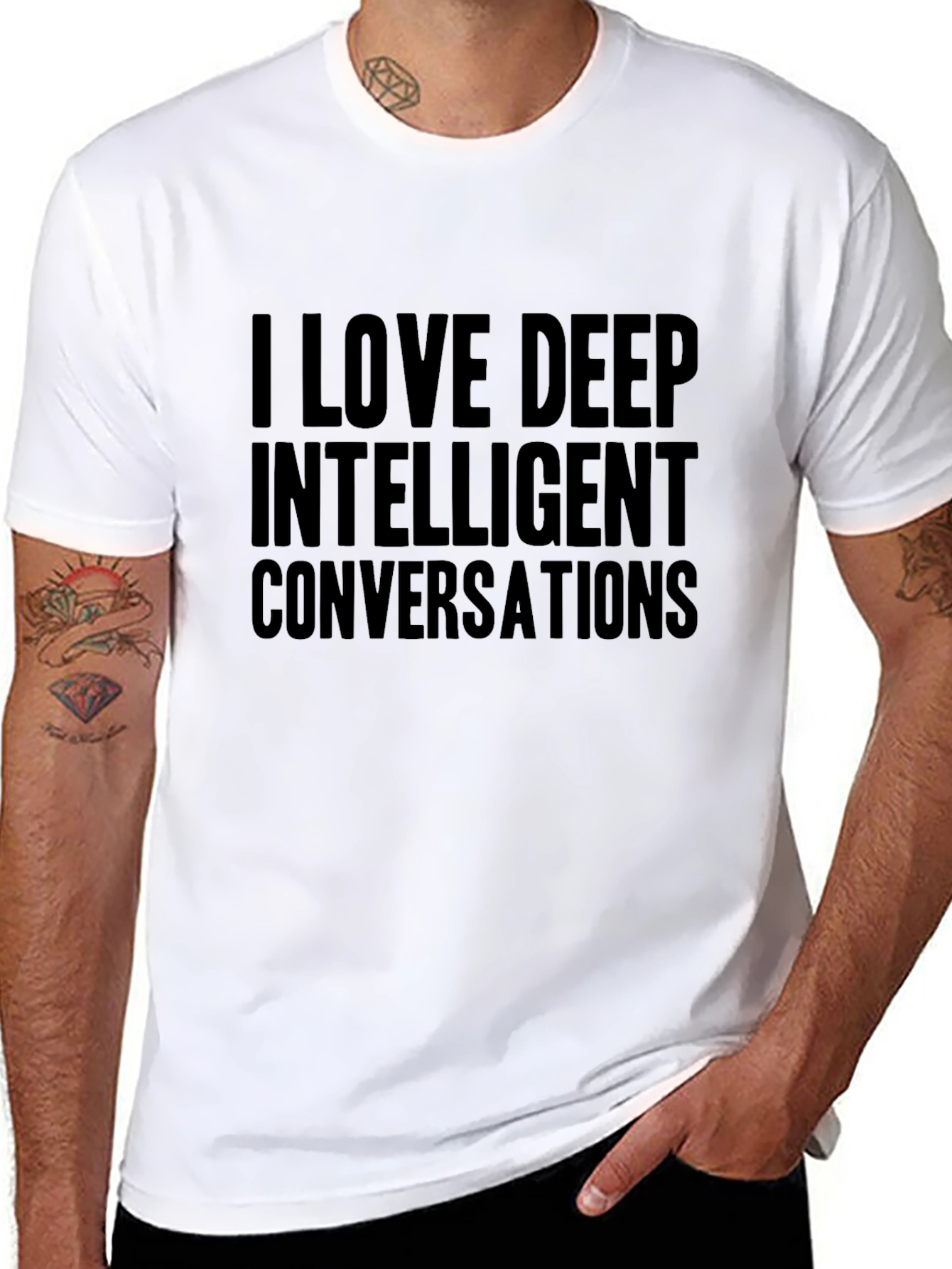Deep Intelligent Conversations T-Shirt - Black