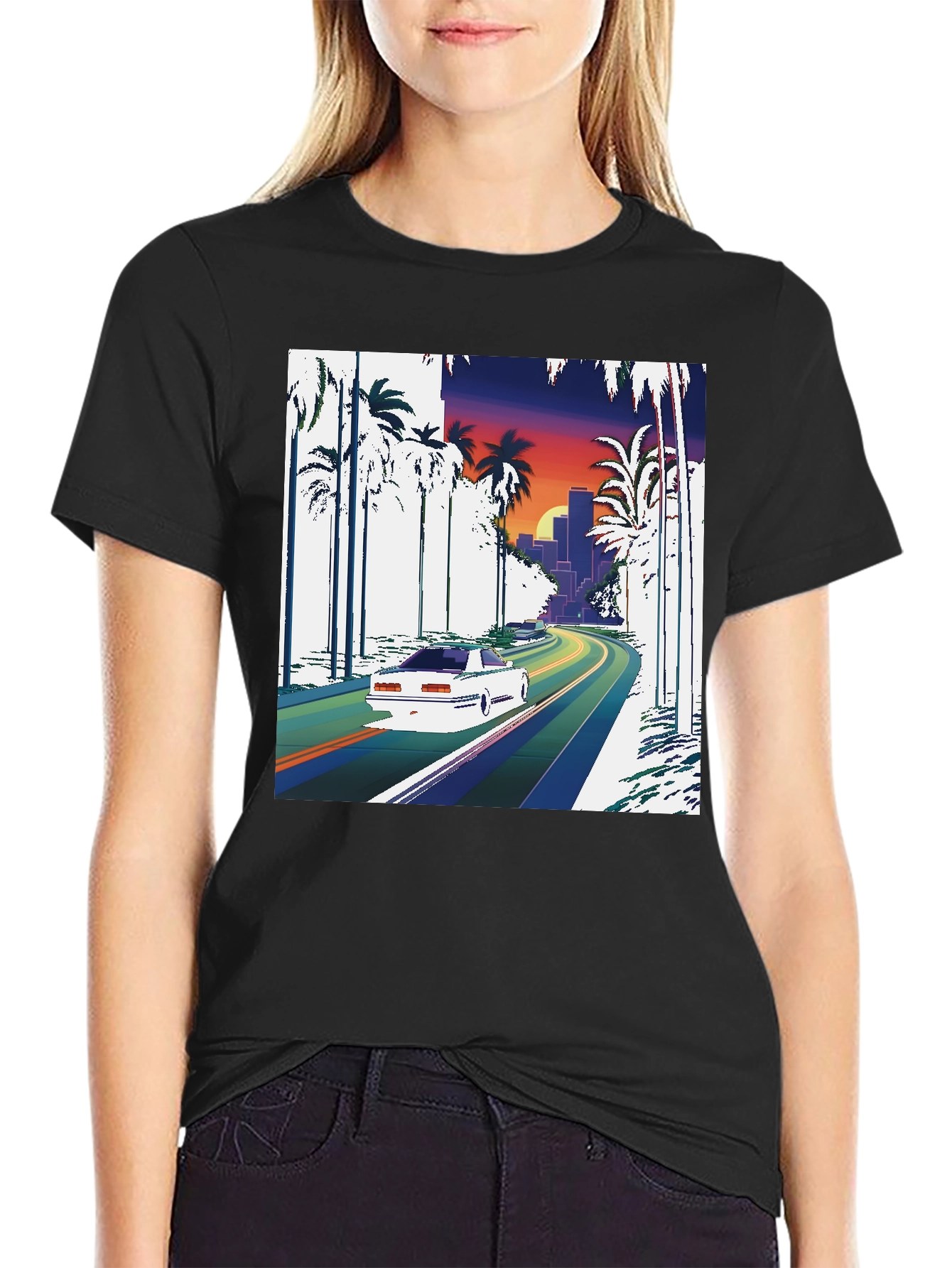 Retro Miami Vice Style T-Shirt