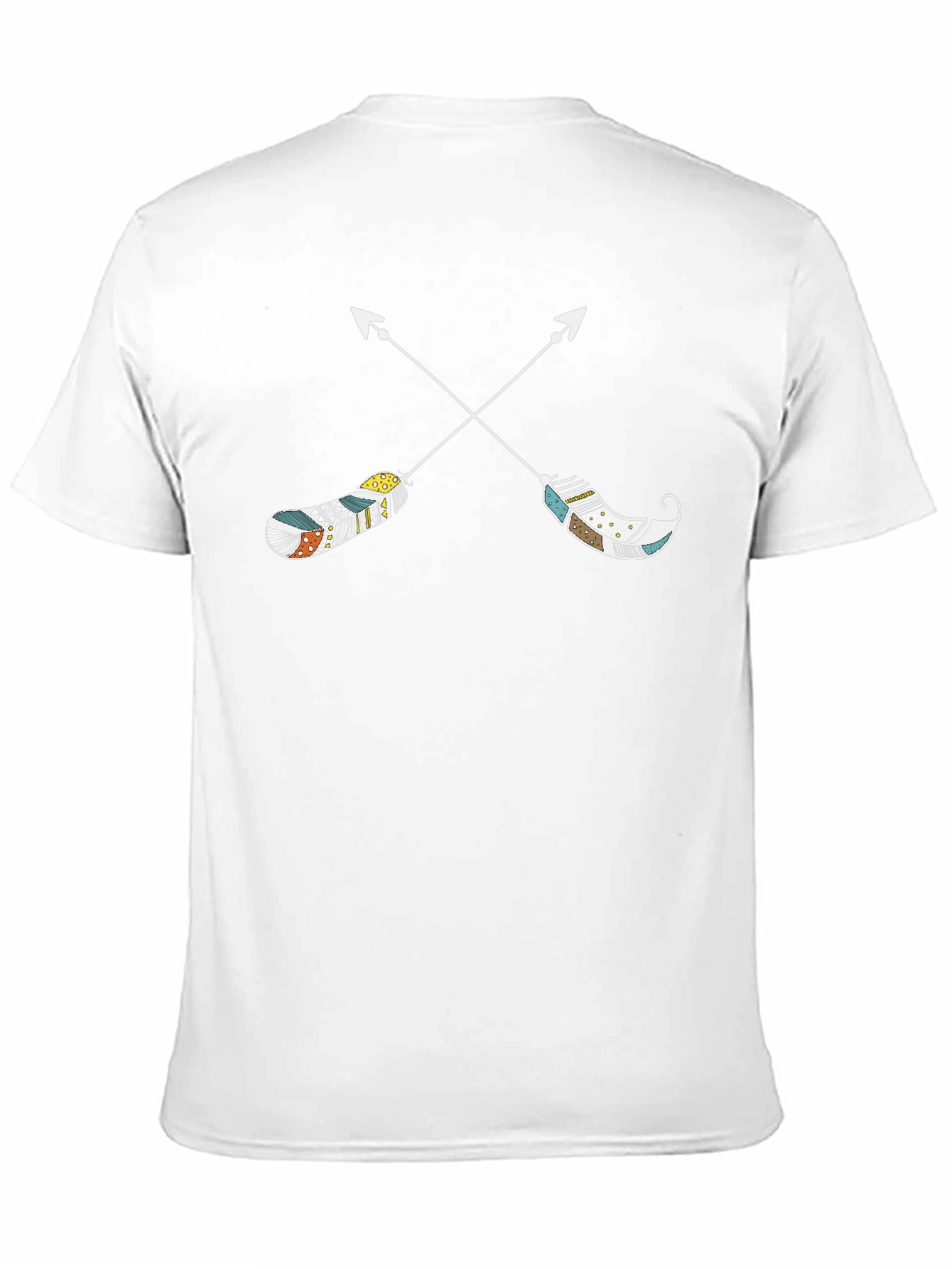 Arrow Feather Graphic Tee - Stylish Casual Wear