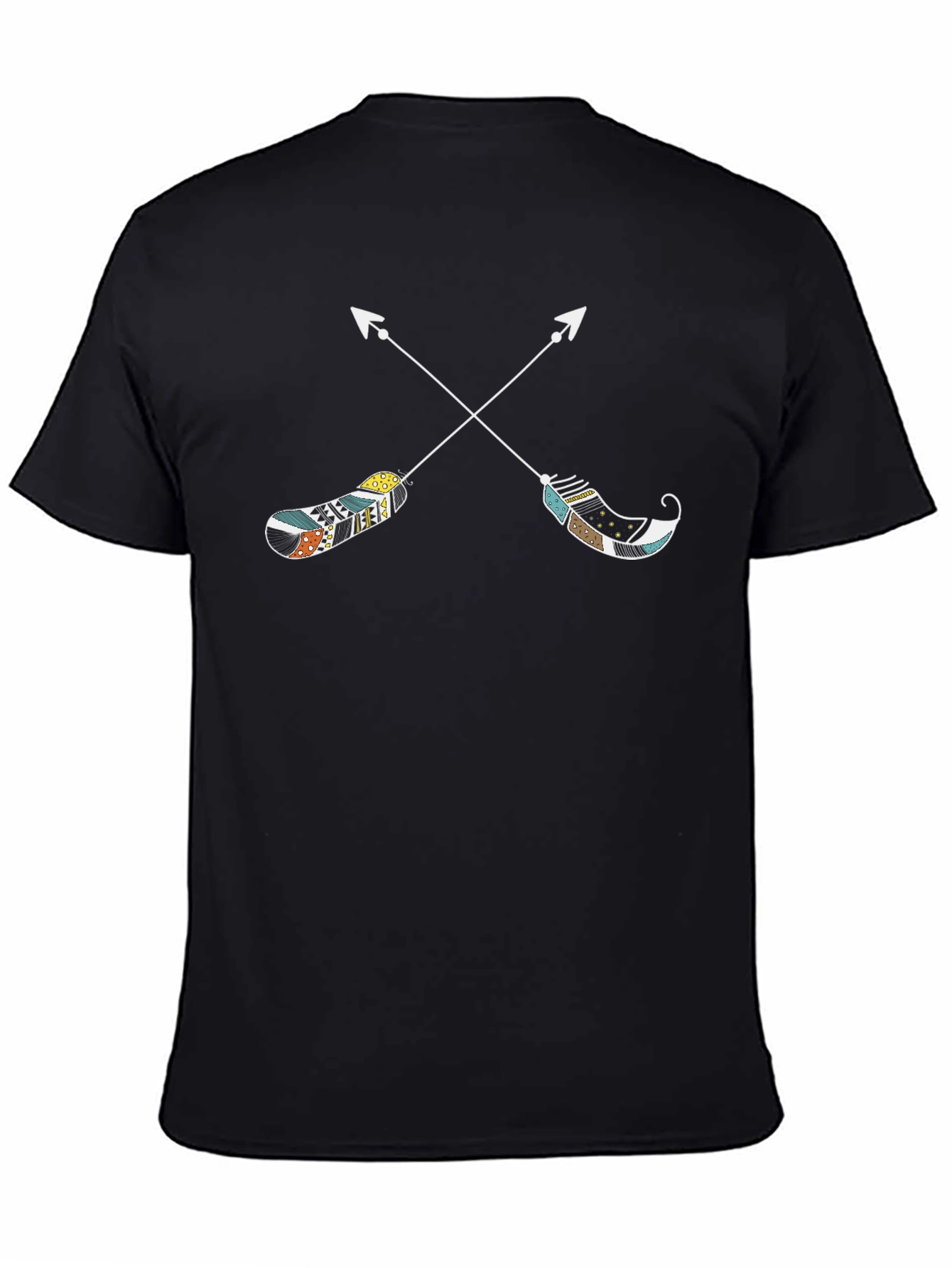 Arrow Feather Graphic Tee - Stylish Casual Wear