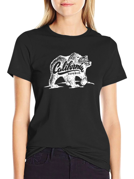 California Republic Bear Graphic T-Shirt
