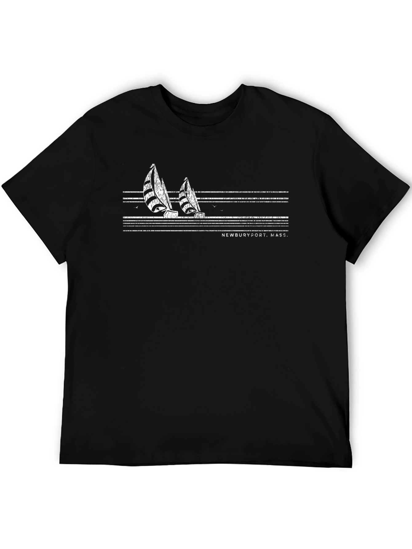 Newburyport Sailboat Graphic T-Shirt