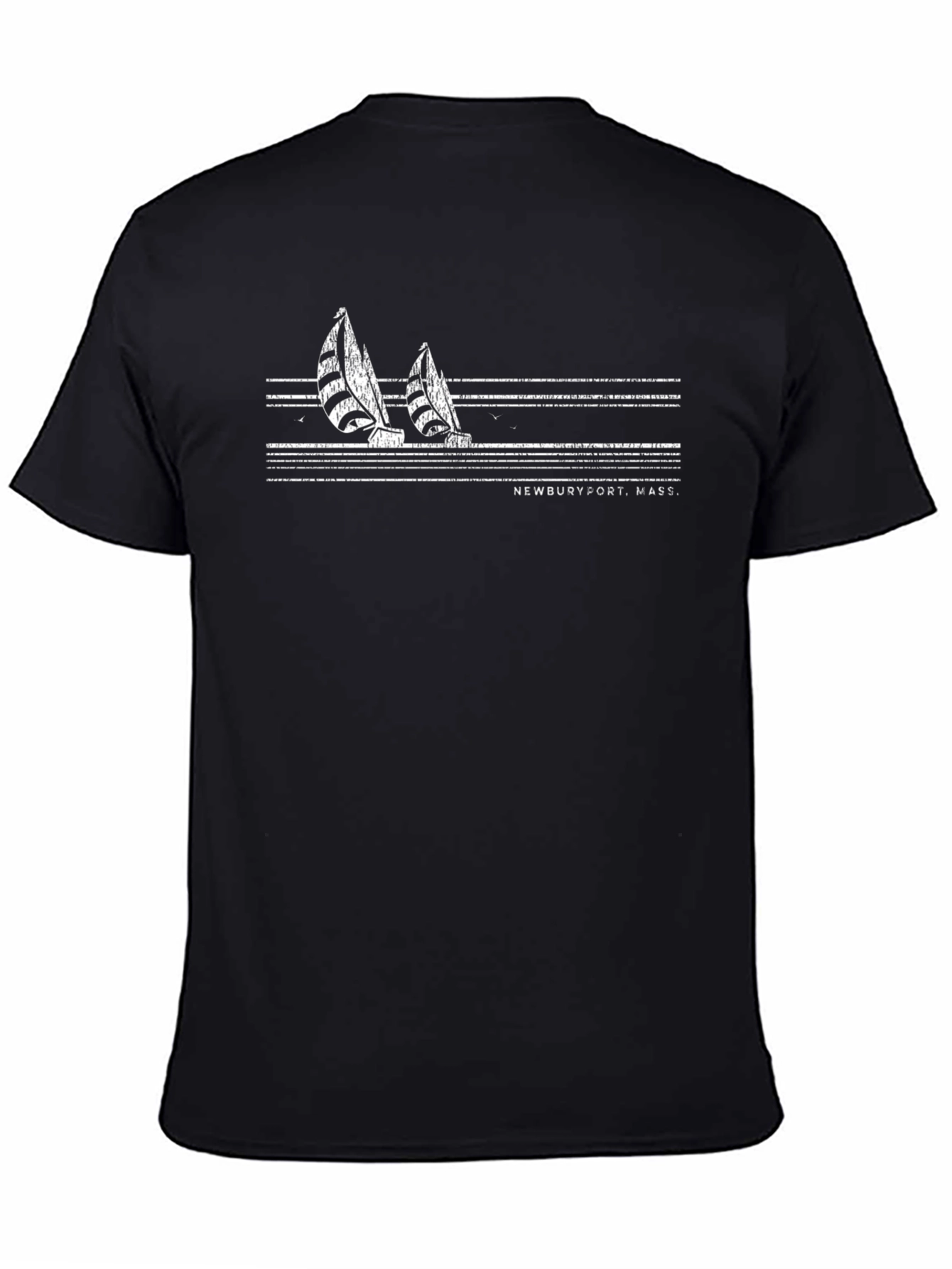 Newburyport Sailboat Graphic T-Shirt