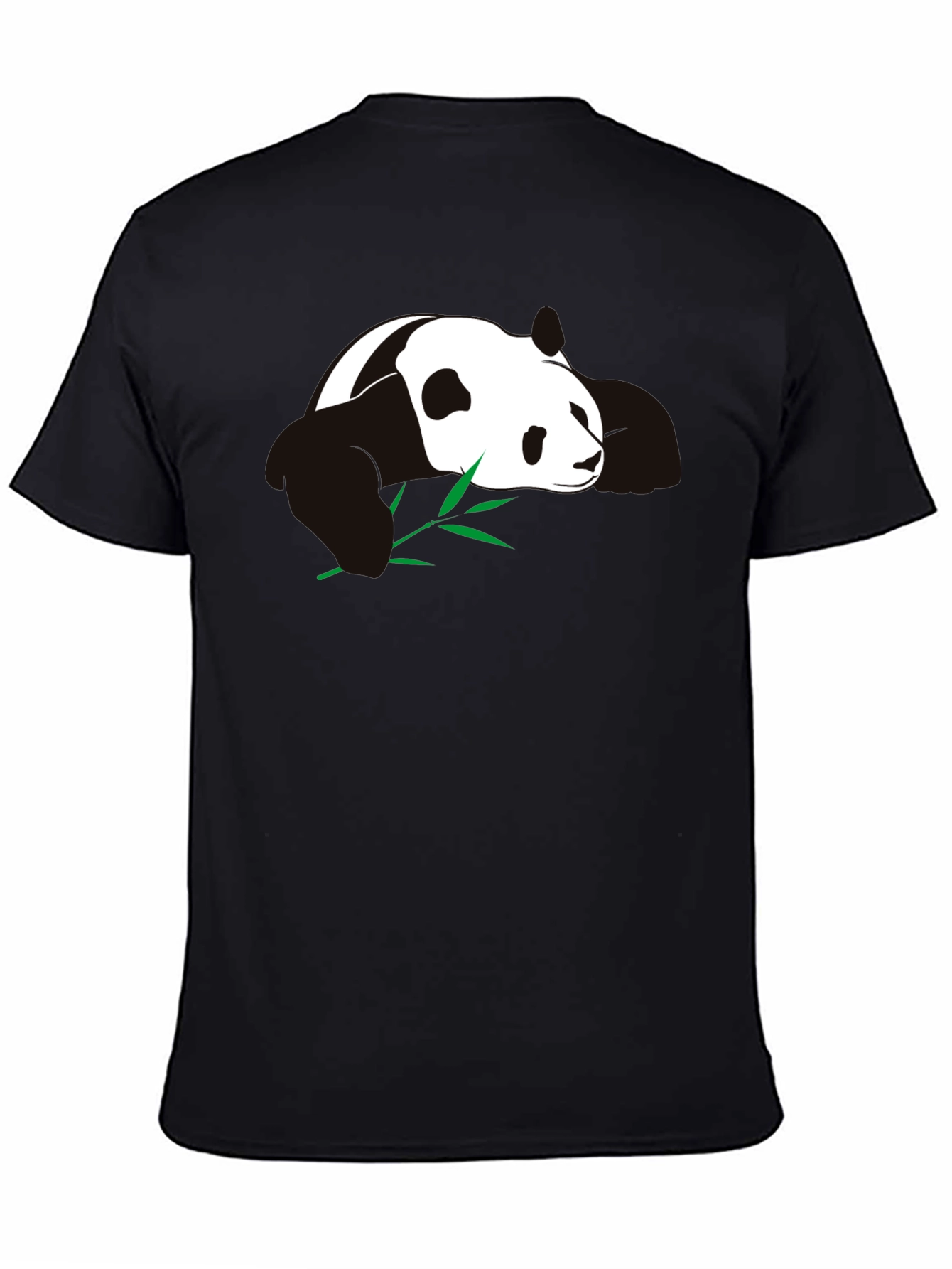 Panda T-Shirt - Black Cotton Blend Tee
