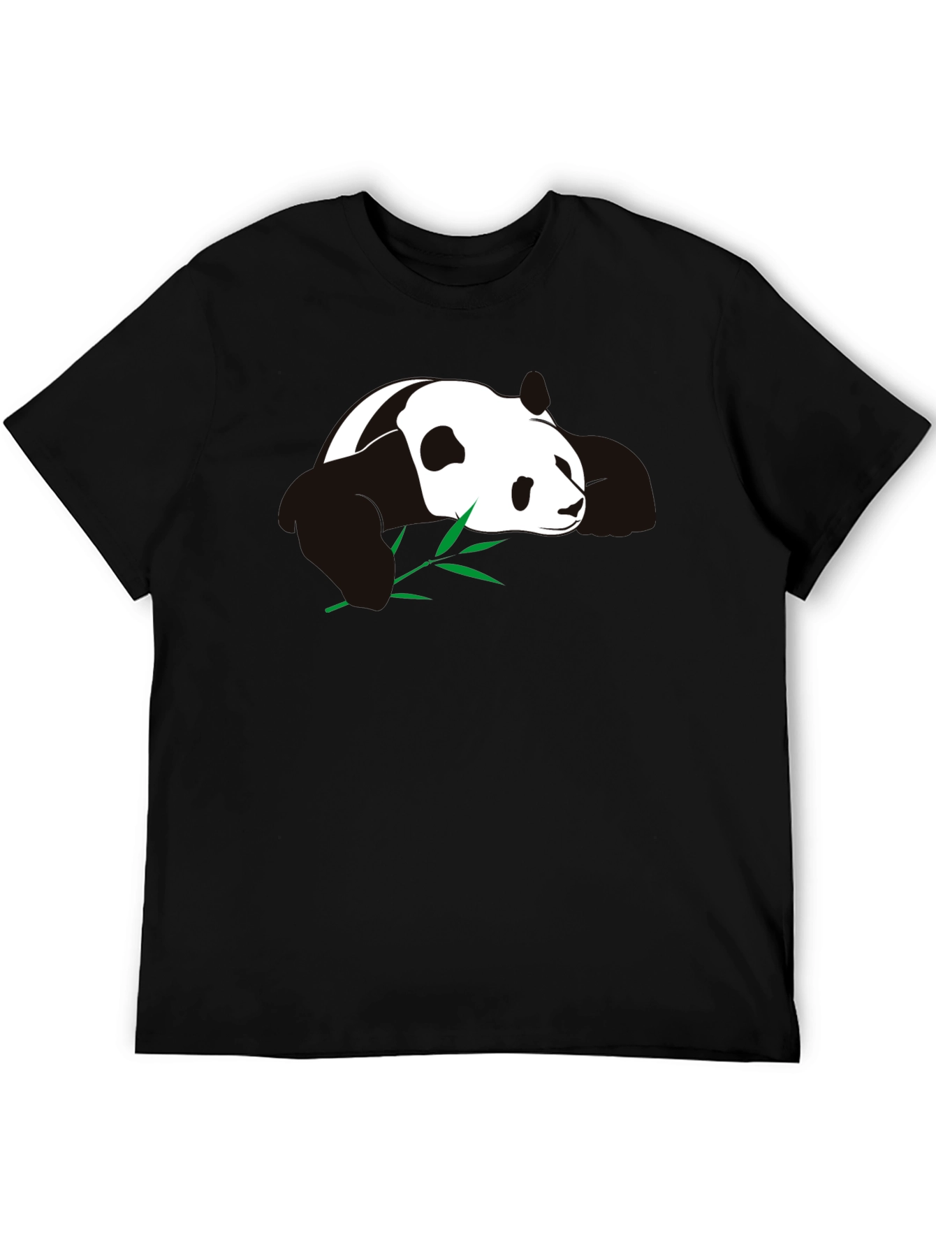 Panda T-Shirt - Black Cotton Blend Tee