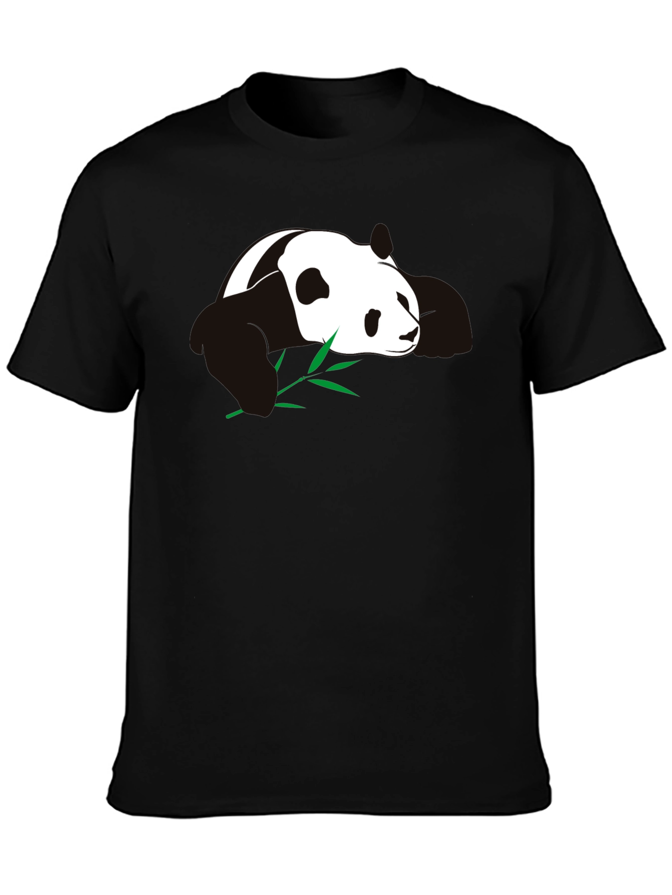 Panda T-Shirt - Black Cotton Blend Tee