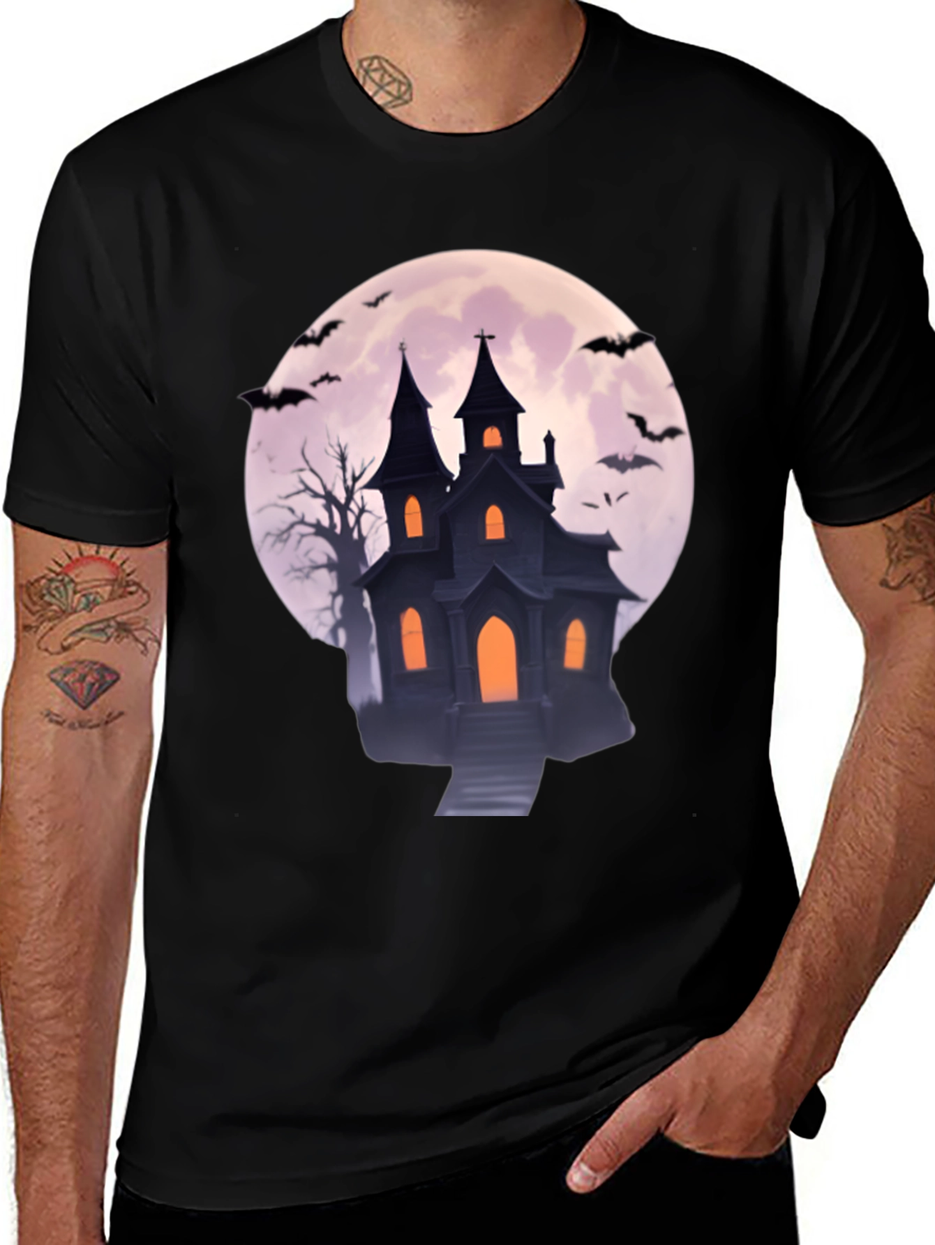 Haunted House Halloween T-Shirt