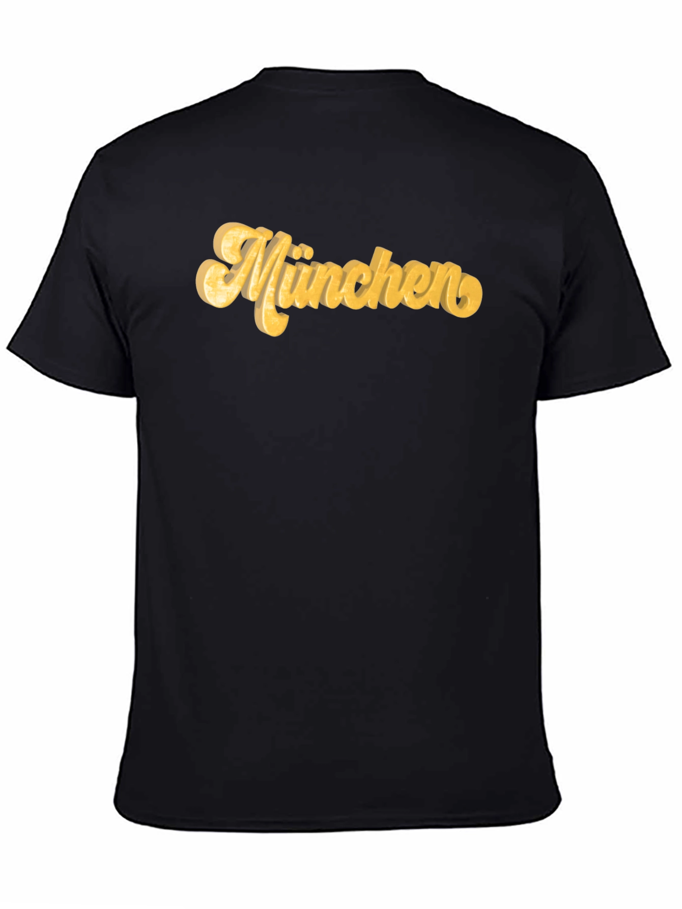 München Graphic Tee - Black Cotton T-Shirt