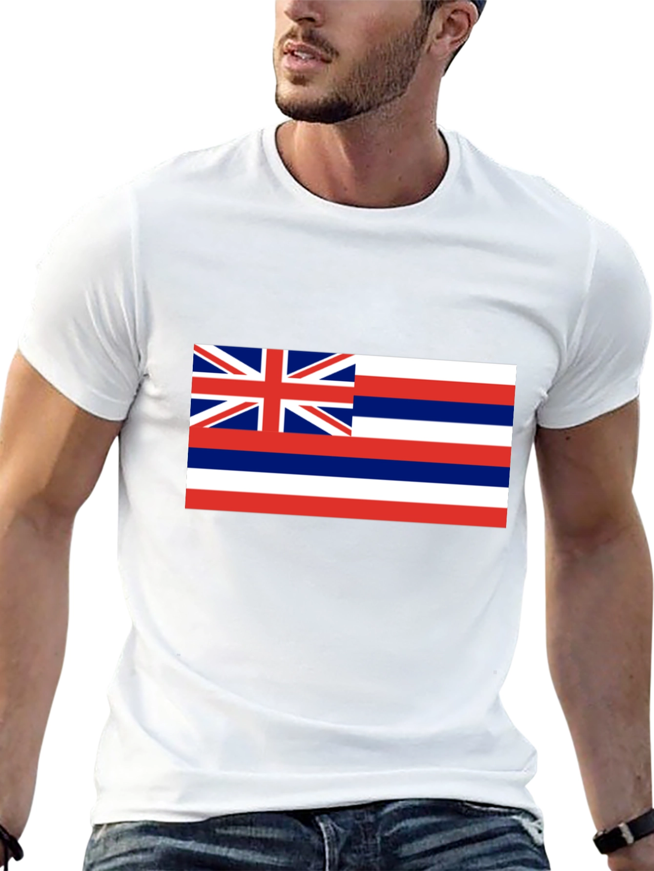 Hawaii Flag Black T-Shirt | Aloha State Pride