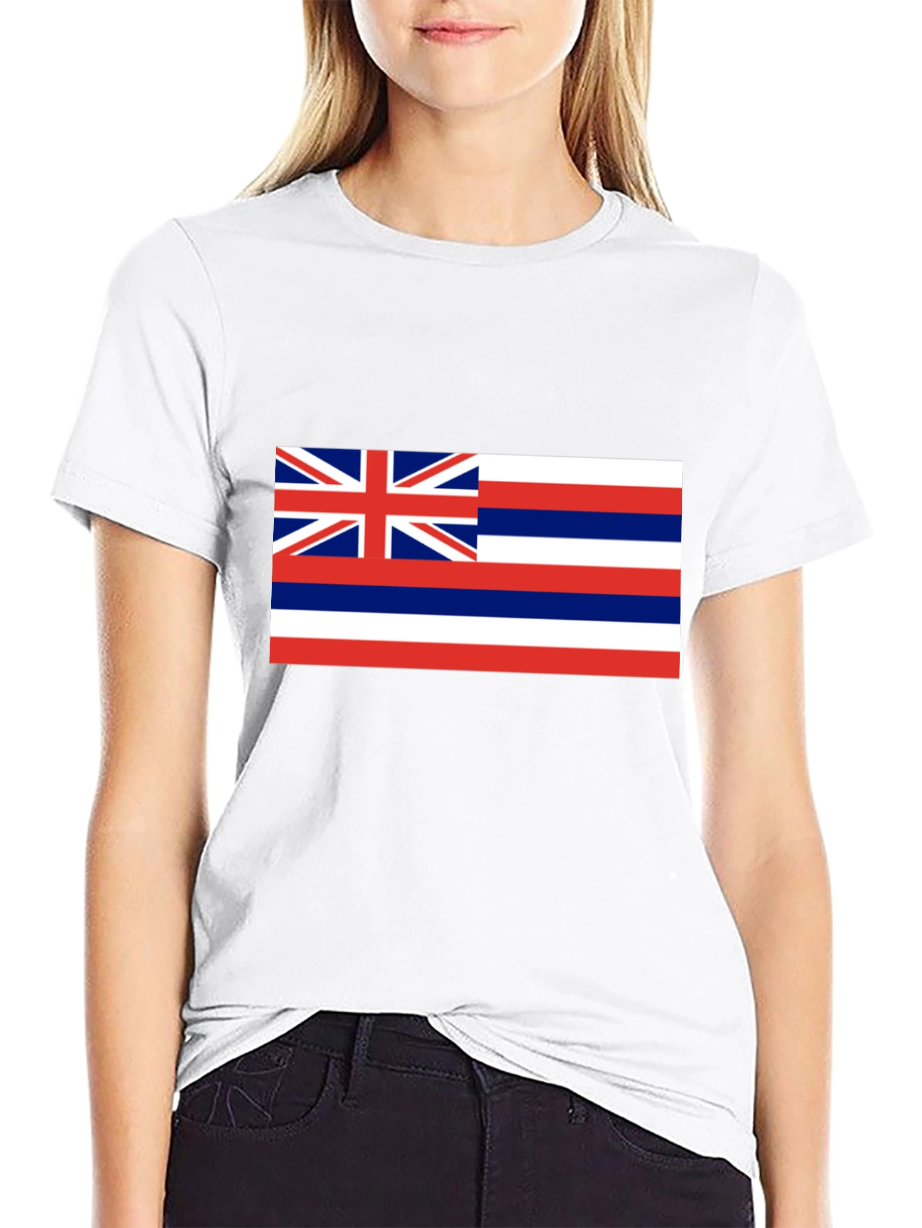 Hawaii Flag Black T-Shirt | Aloha State Pride