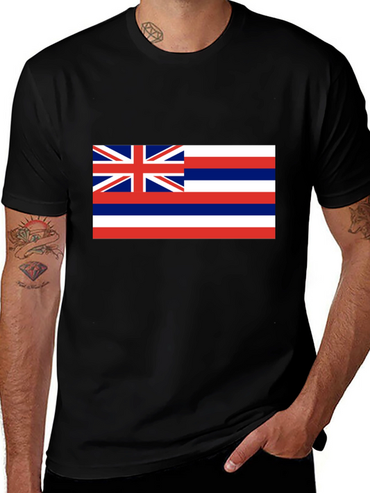 Hawaii Flag Black T-Shirt | Aloha State Pride