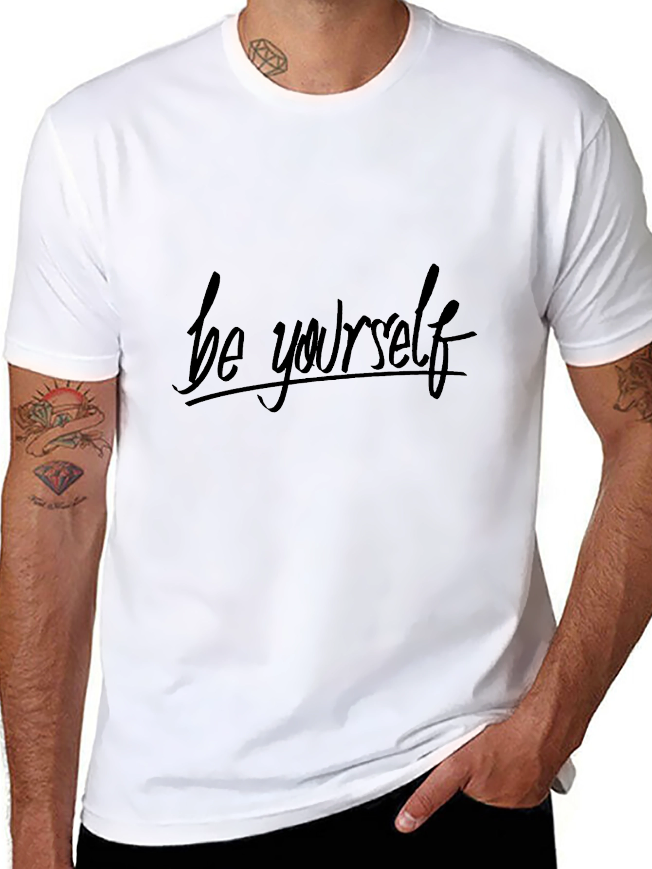 Be Yourself Black T-Shirt