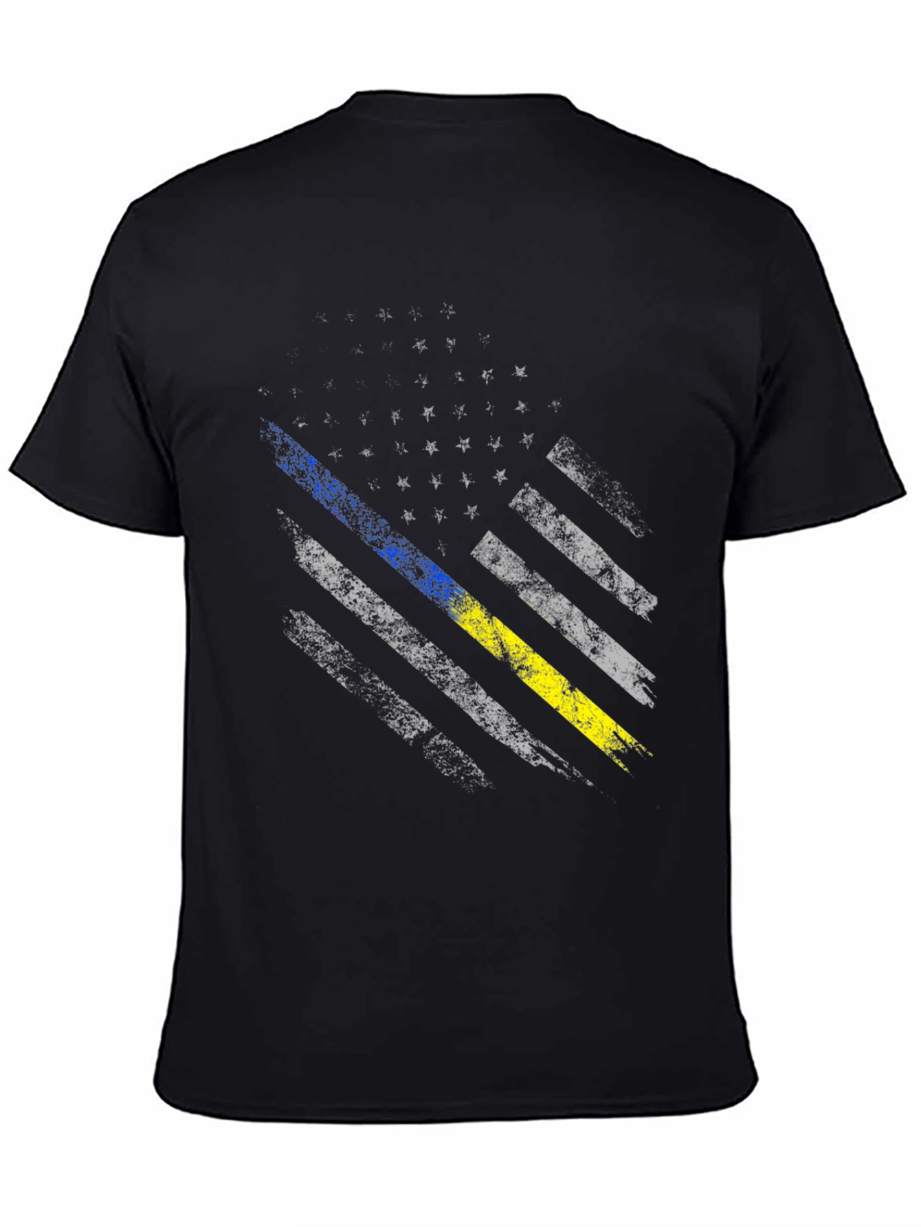 Distressed Ukraine Flag T-Shirt - Support Ukraine