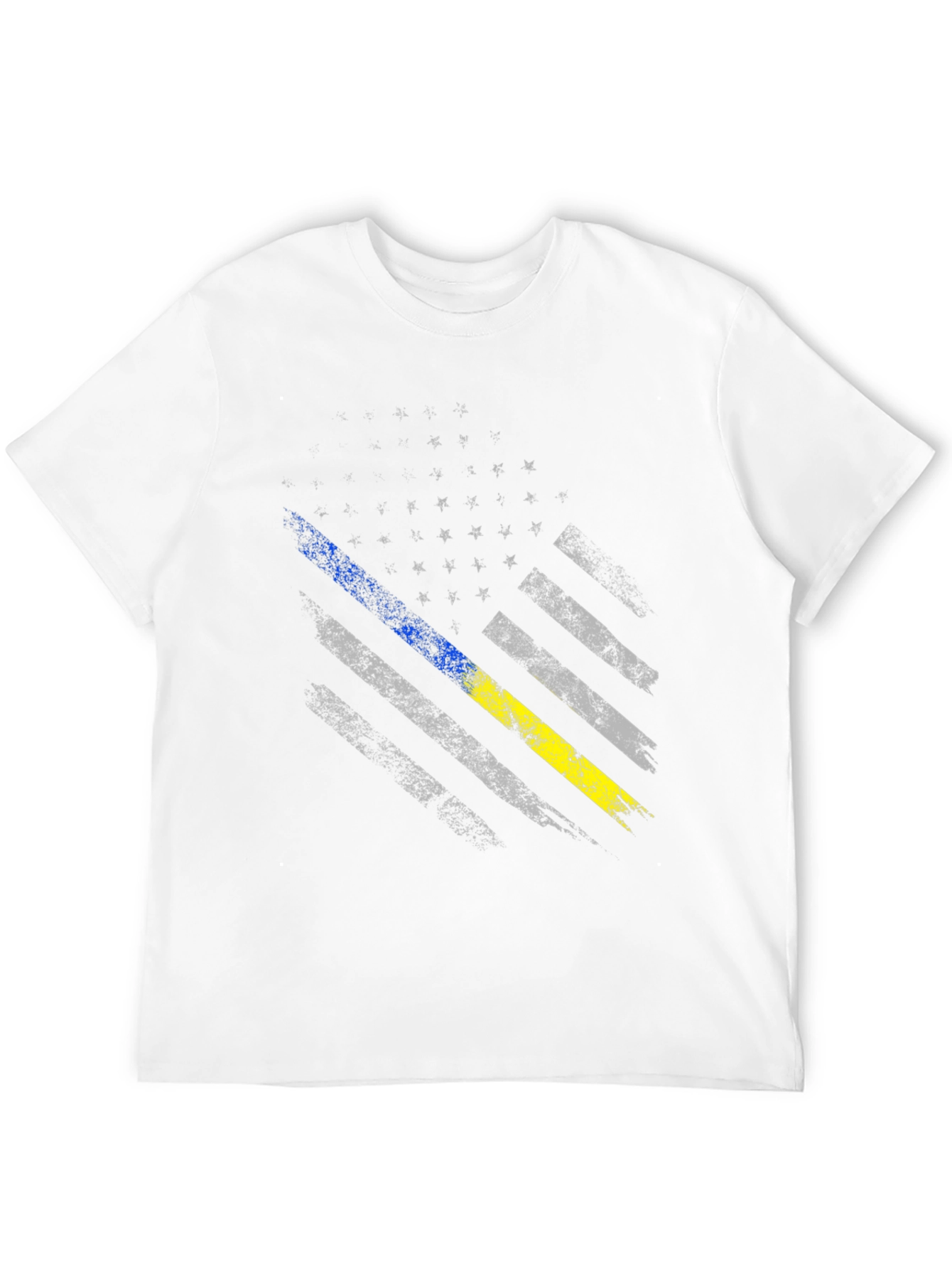 Distressed Ukraine Flag T-Shirt - Support Ukraine