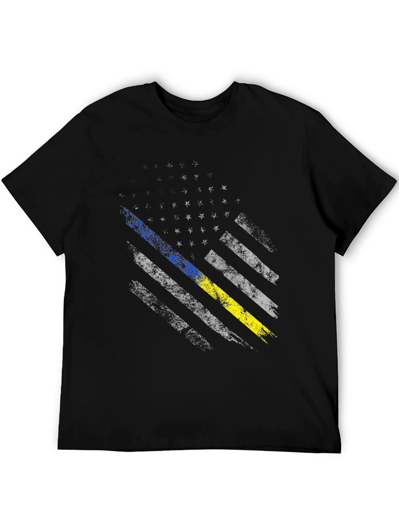 Distressed Ukraine Flag T-Shirt - Support Ukraine