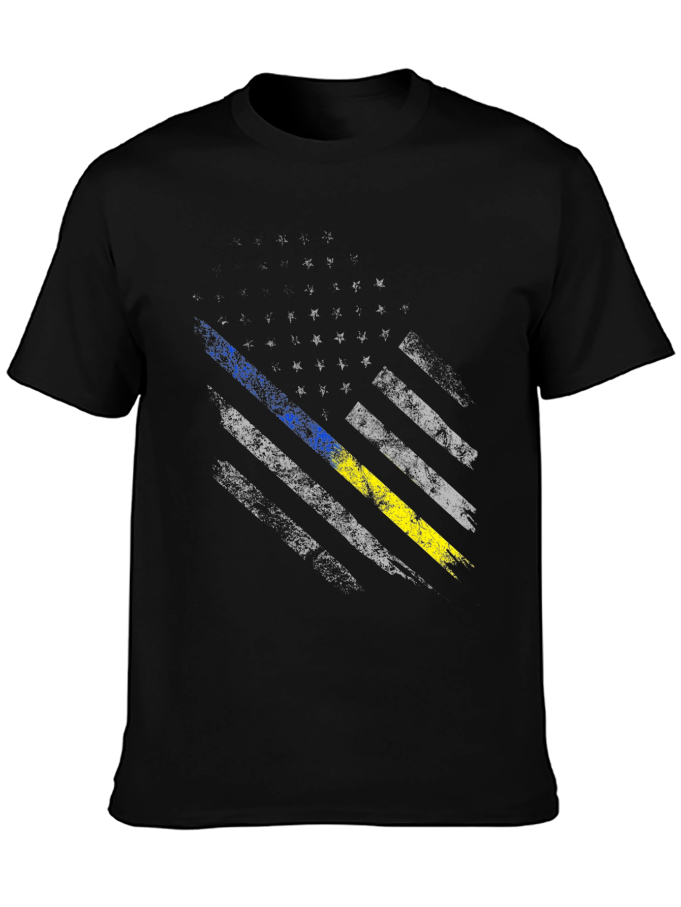 Distressed Ukraine Flag T-Shirt - Support Ukraine
