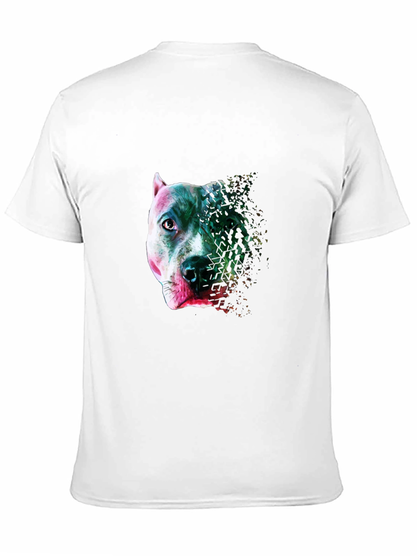 Pitbull Head Graphic T-Shirt - Stylish Mens Tee