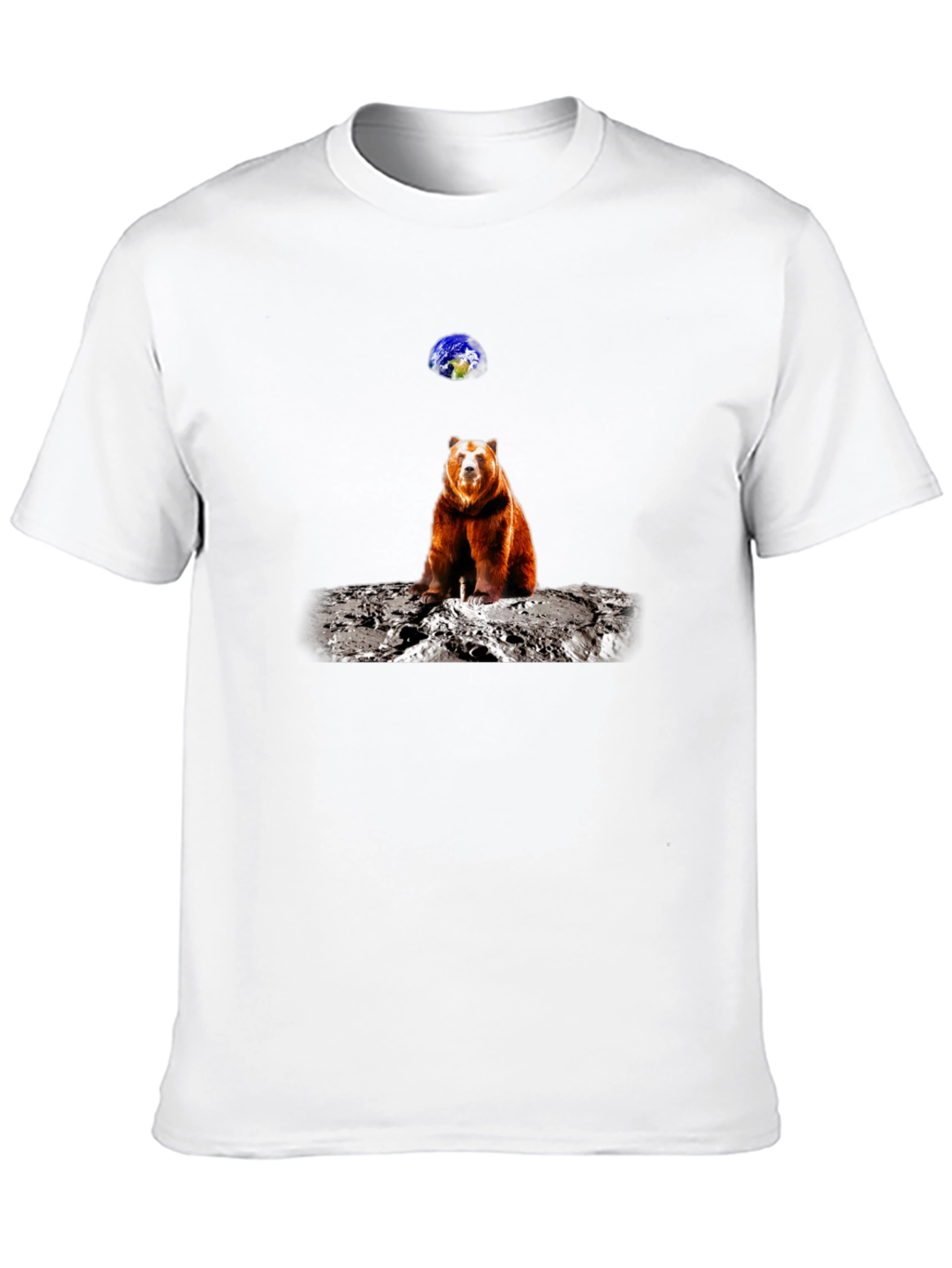 Bear on Moon T-Shirt - Space Adventure Tee