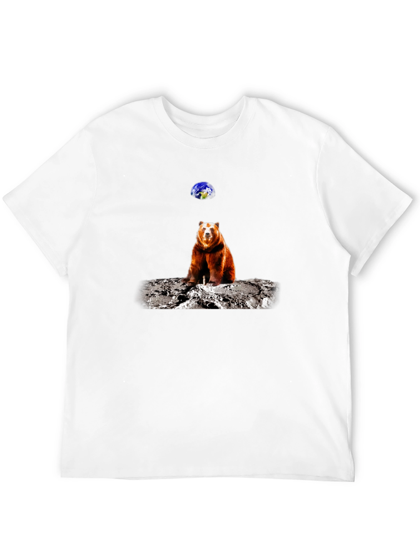 Bear on Moon T-Shirt - Space Adventure Tee