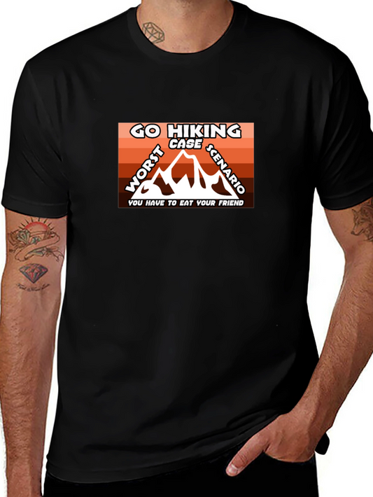 Go Hiking Worst Case Scenario Graphic Tee